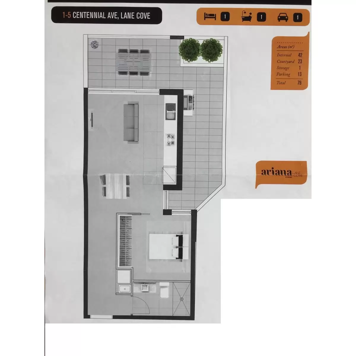 06A/5 Centennial Avenue, Lane Cove Leased by Chidiac Realty - floorplan