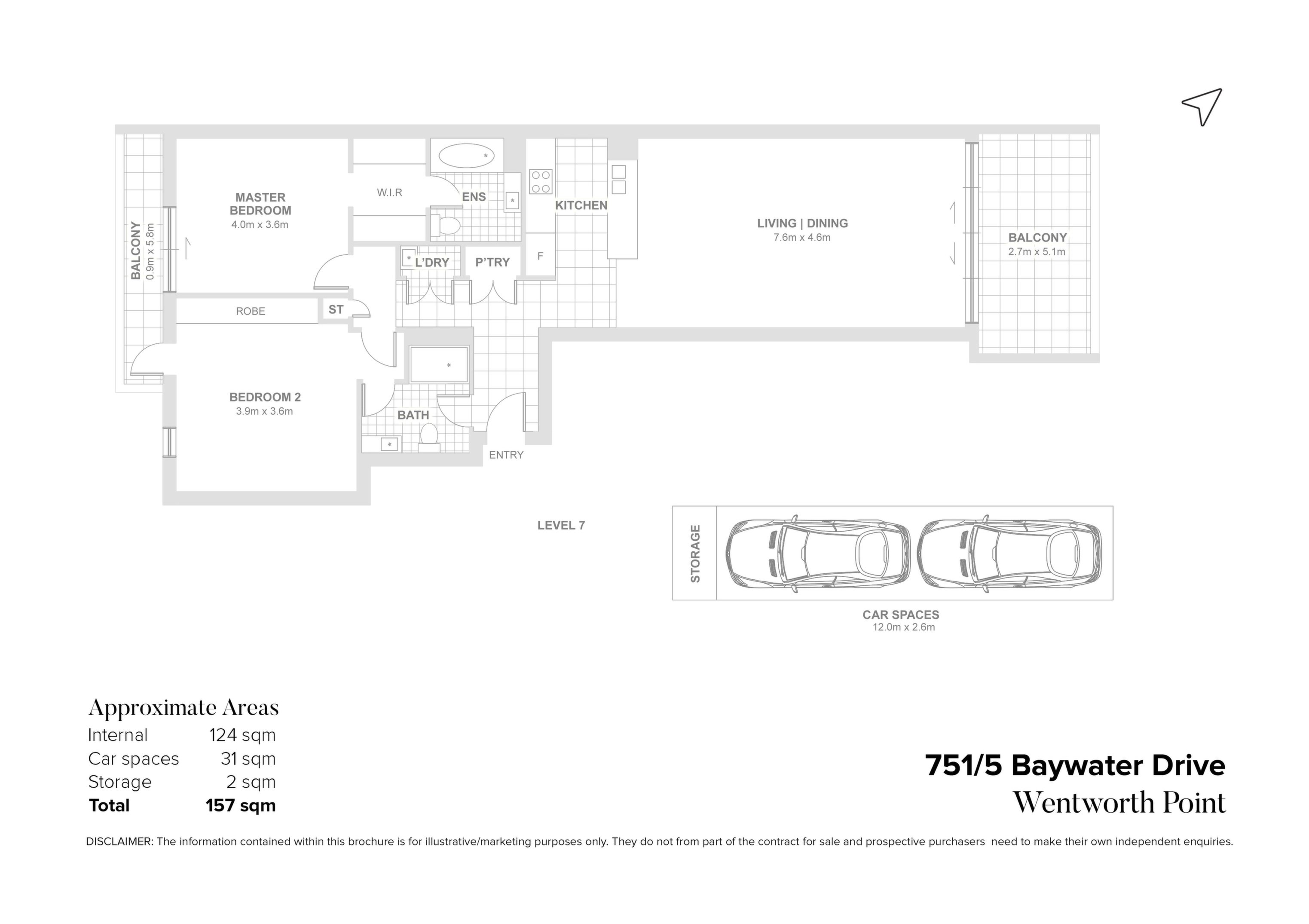751/5 Baywater Drive, Wentworth Point Sold by Chidiac Realty - floorplan
