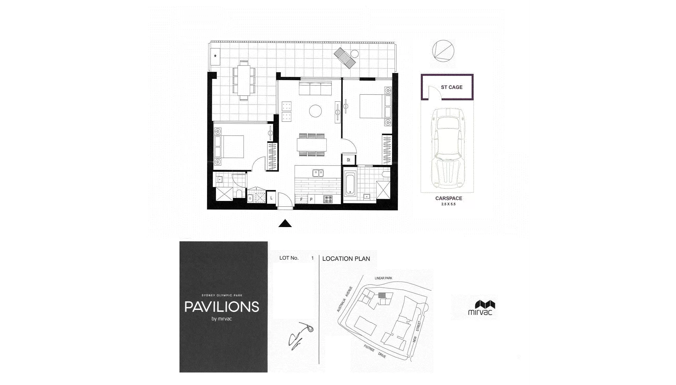 20101/2B Figtree Drive, Sydney Olympic Park Leased by Chidiac Realty - floorplan