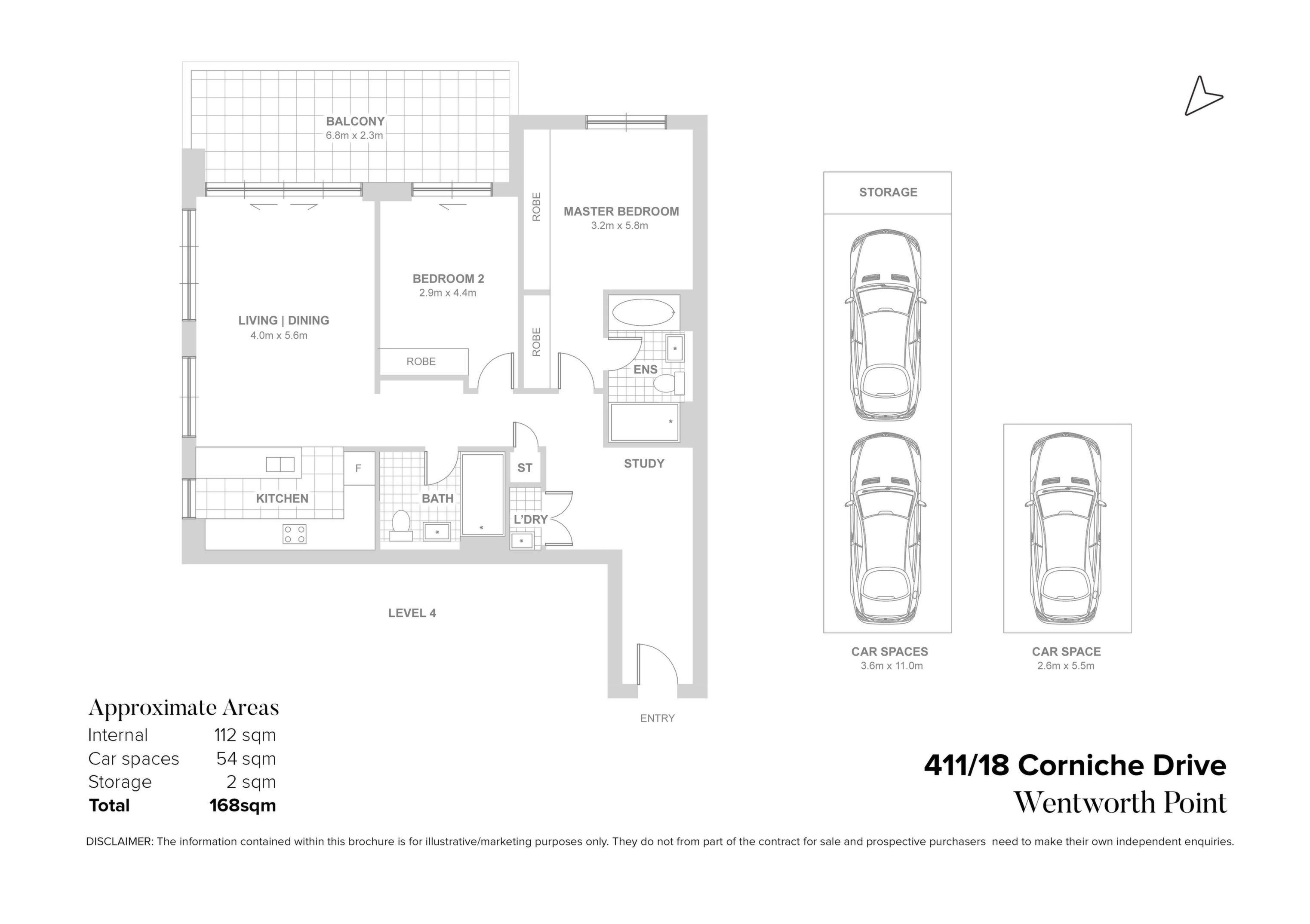 411/18 Corniche Drive, Wentworth Point Sold by Chidiac Realty - floorplan