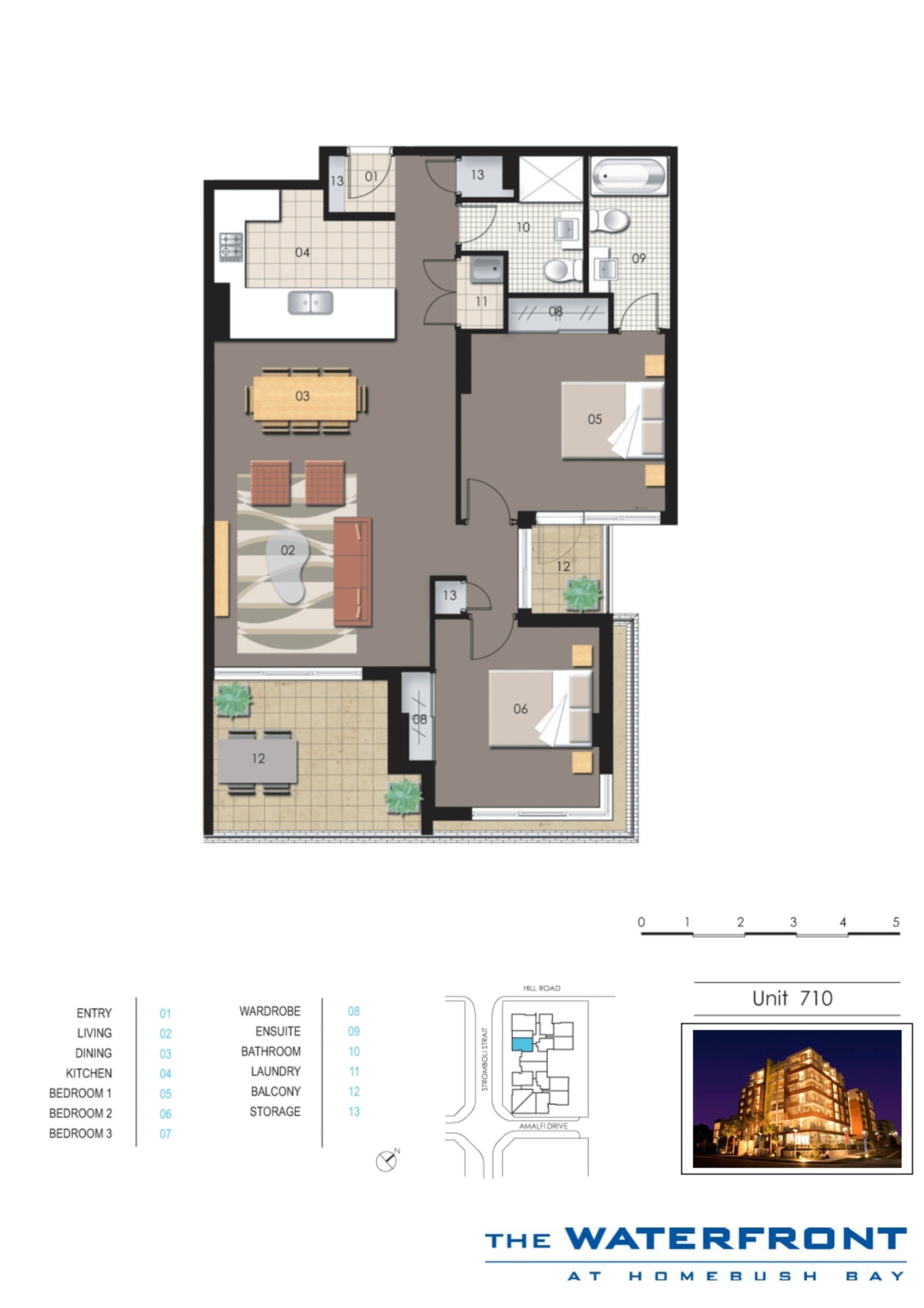 710/21 Hill Road, Wentworth Point Leased by Chidiac Realty - floorplan