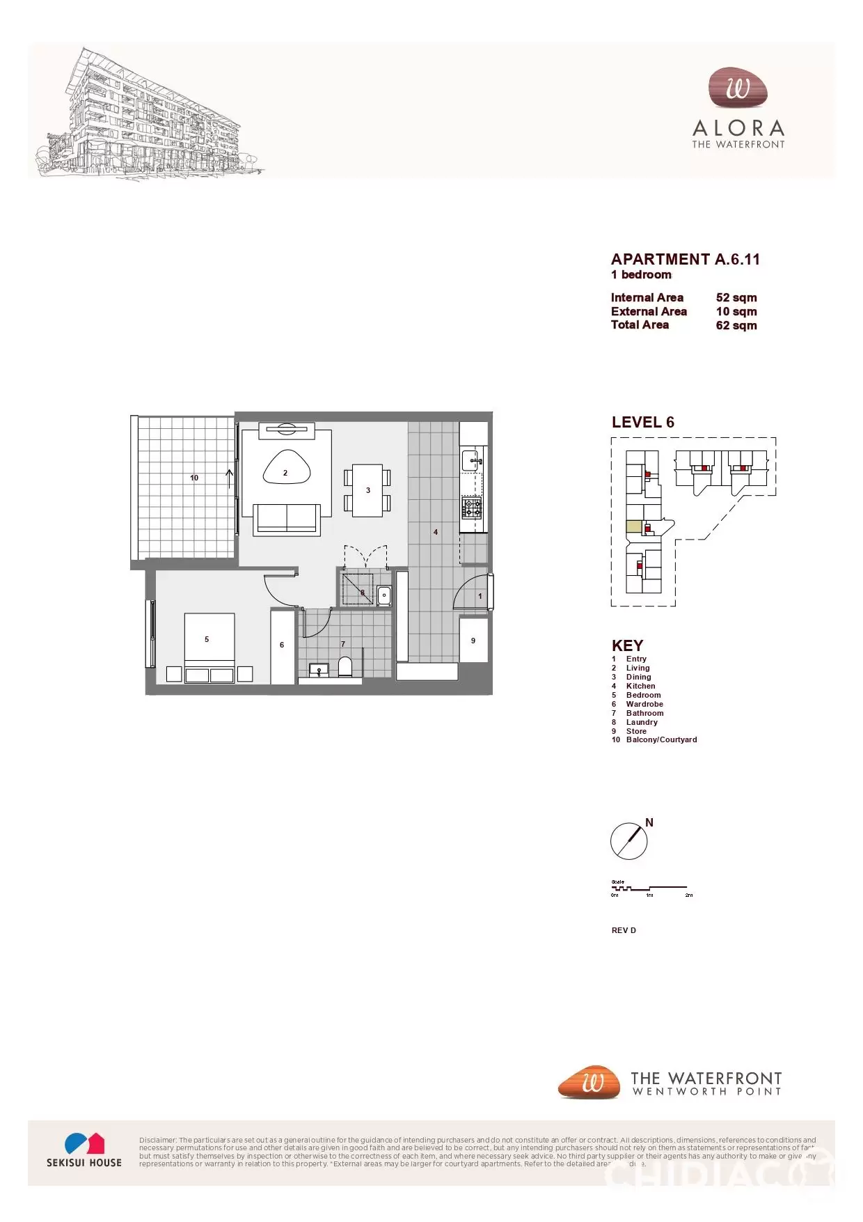 611/15 Baywater Drive, Wentworth Point Leased by Chidiac Realty - floorplan