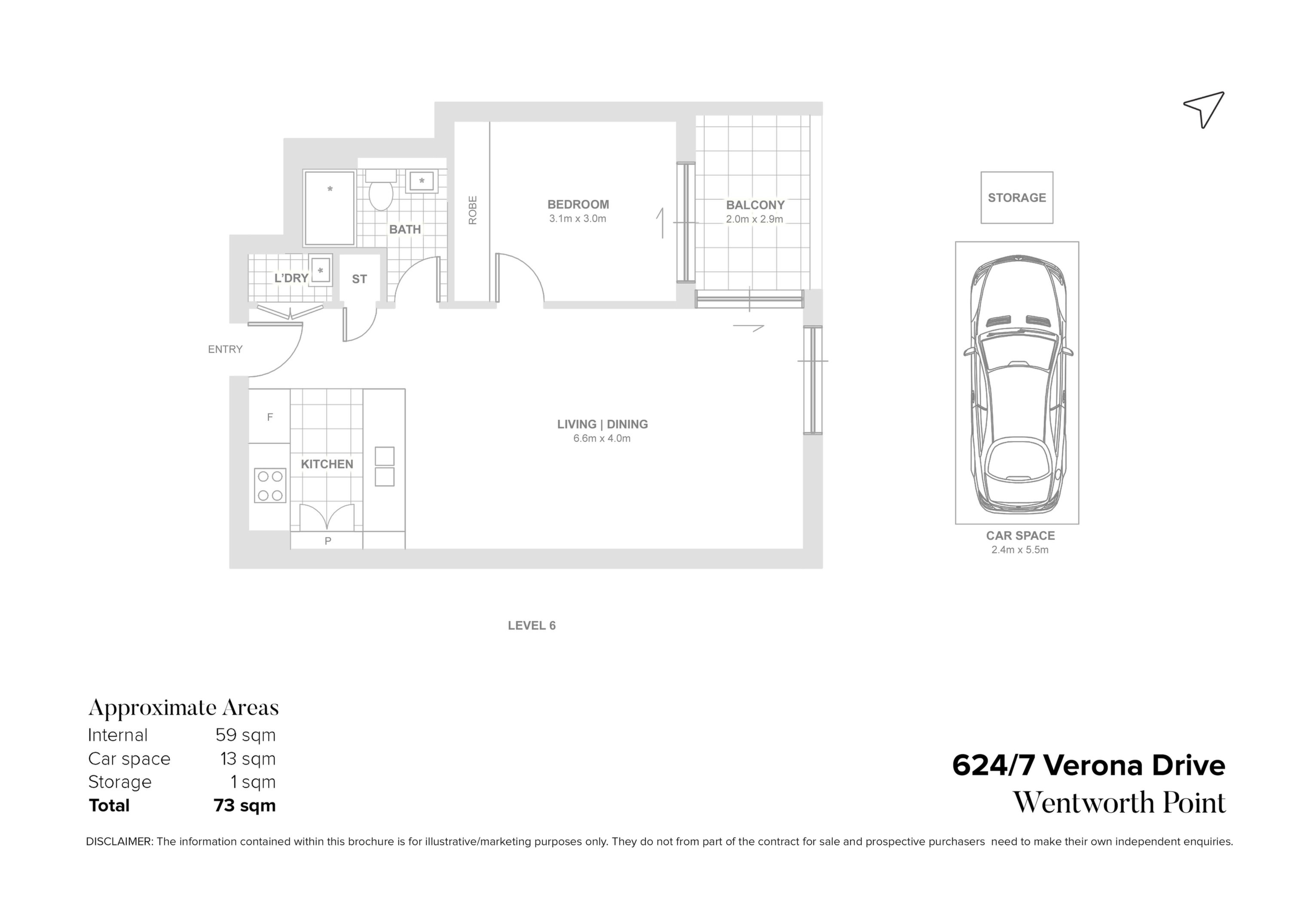 624/7 Verona Drive, Wentworth Point Sold by Chidiac Realty - floorplan
