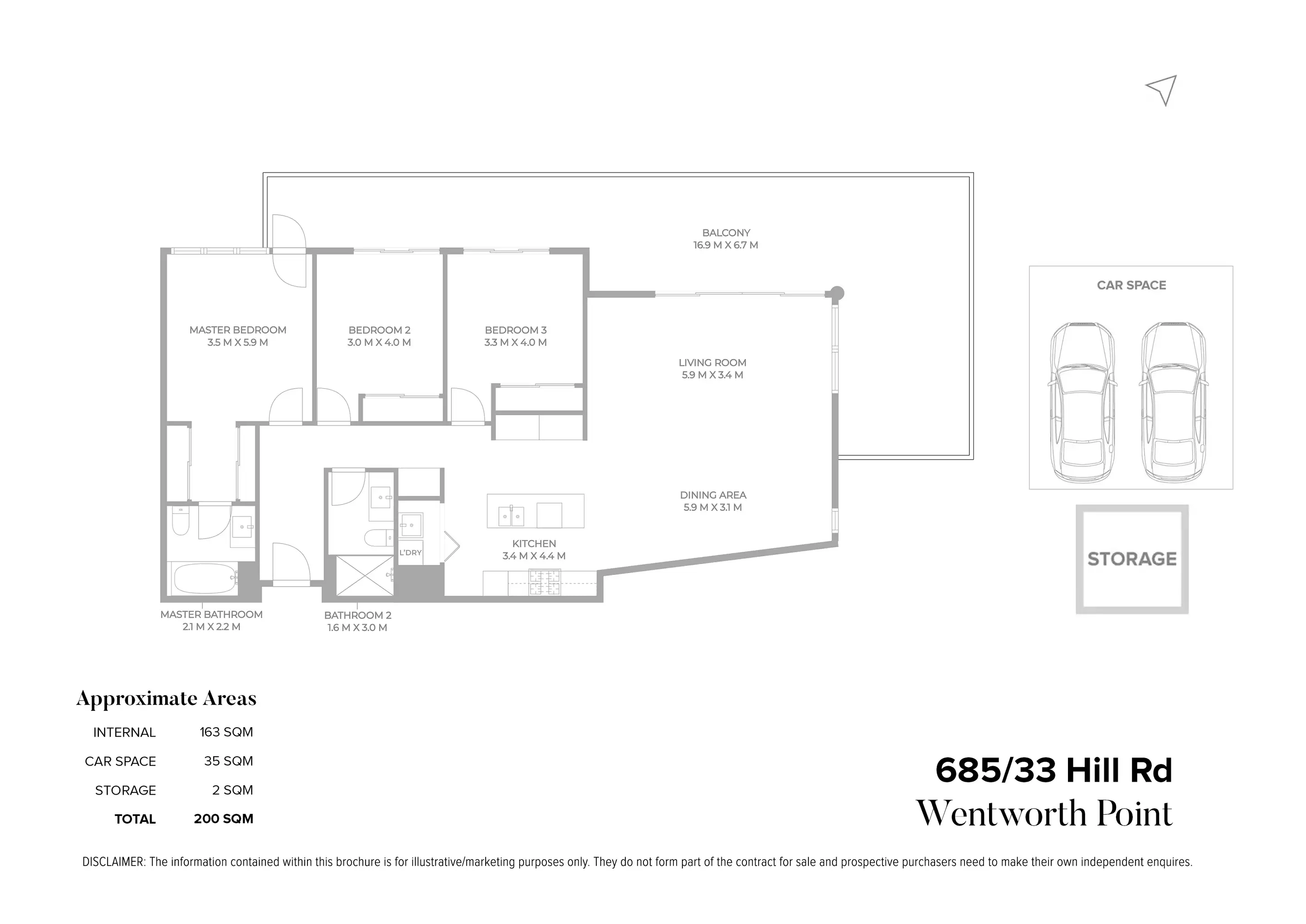 685/33 Hill Road, Wentworth Point Sold by Chidiac Realty - floorplan