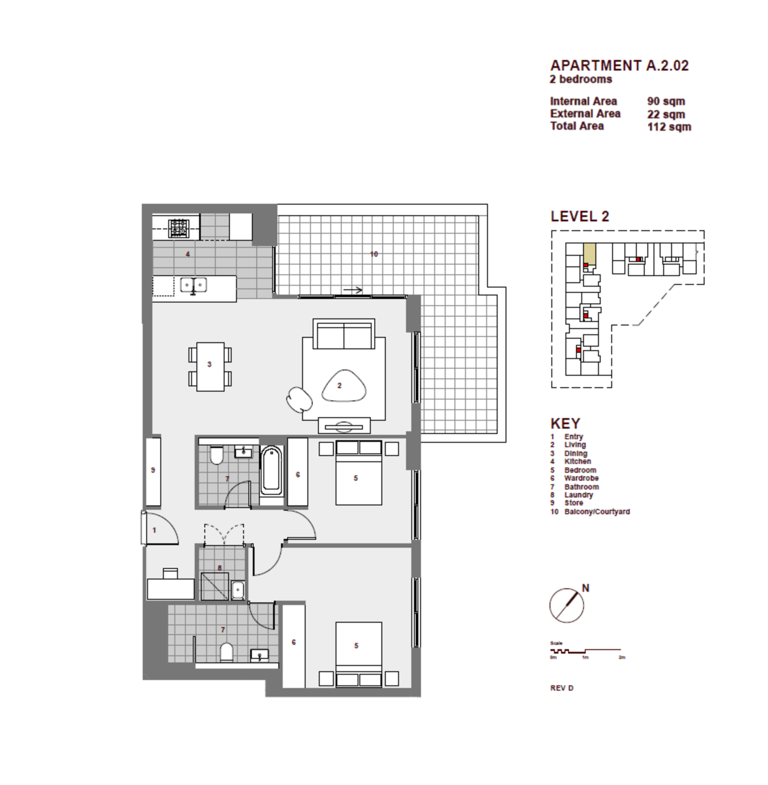 202/9 Baywater Drive, Wentworth Point Leased by Chidiac Realty - floorplan