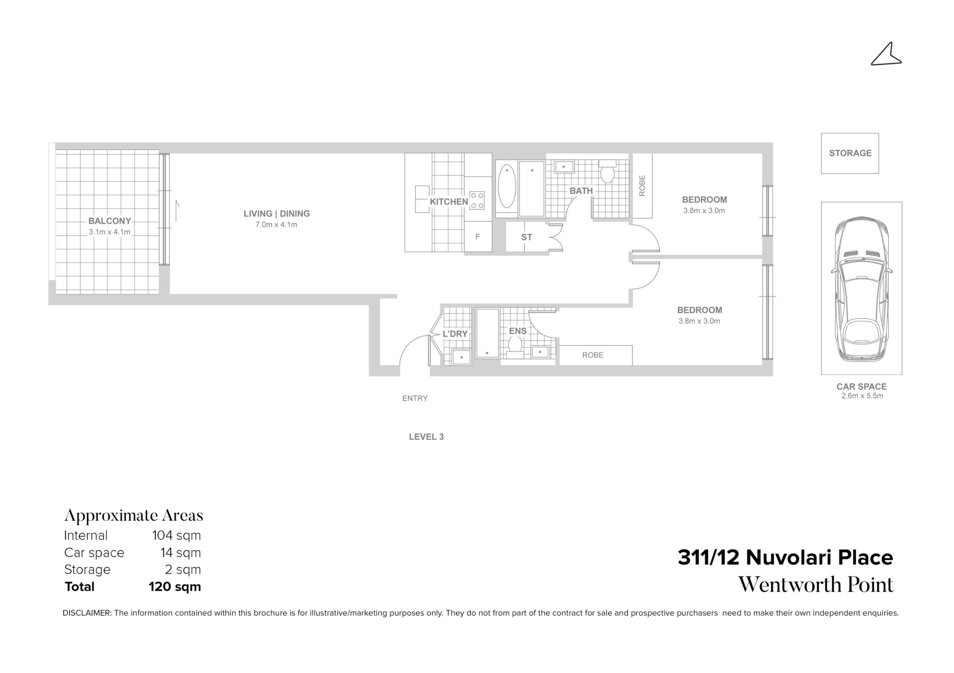 311/12 Nuvolari Place, Wentworth Point Sold by Chidiac Realty - floorplan