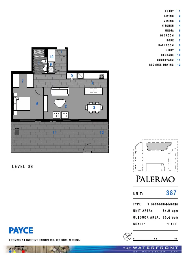 387/33 Hill Road, Wentworth Point Leased by Chidiac Realty - floorplan