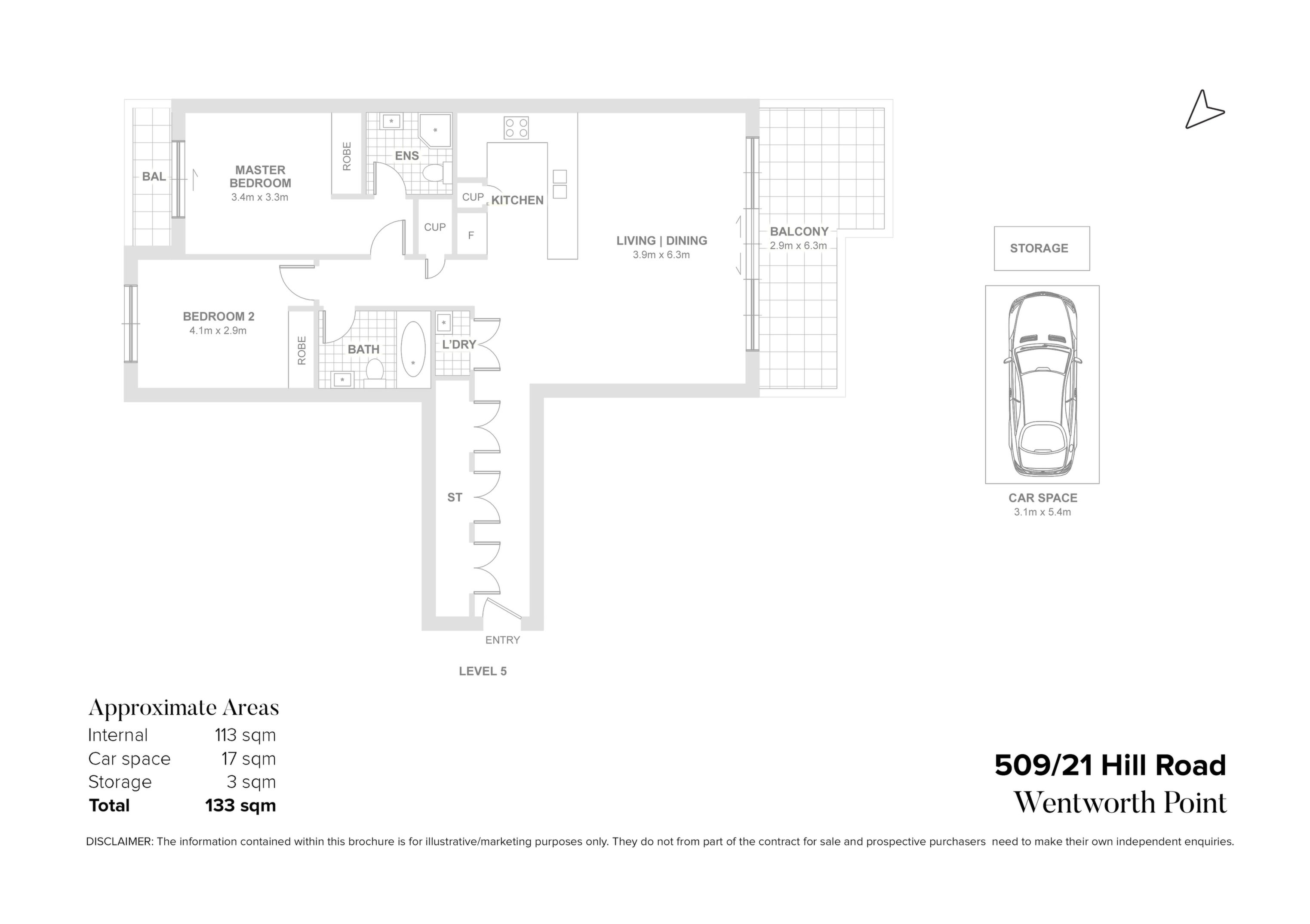 509/21 Hill Road, Wentworth Point Sold by Chidiac Realty - floorplan