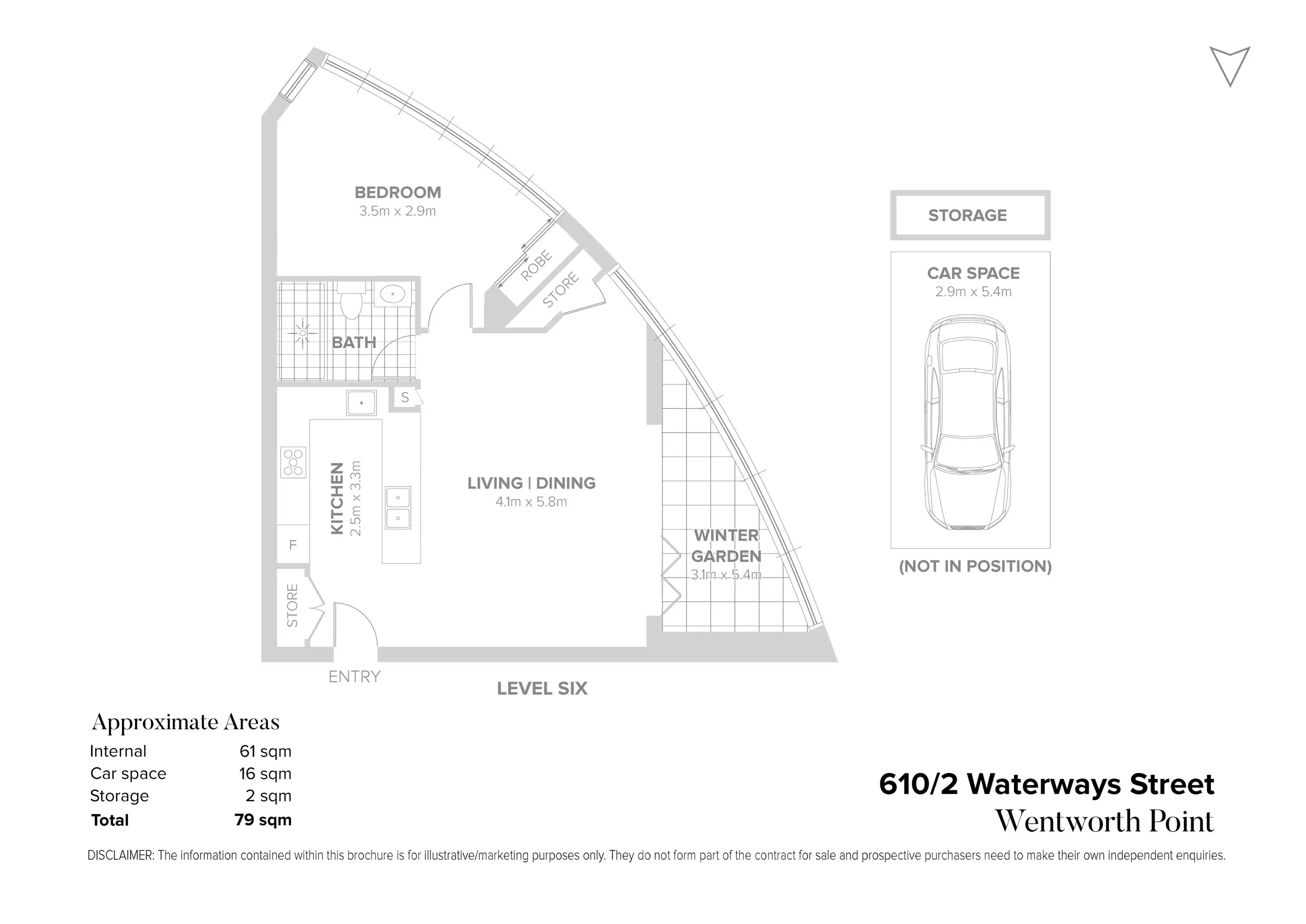 610/2 Waterways Street, Wentworth Point Sold by Chidiac Realty - floorplan