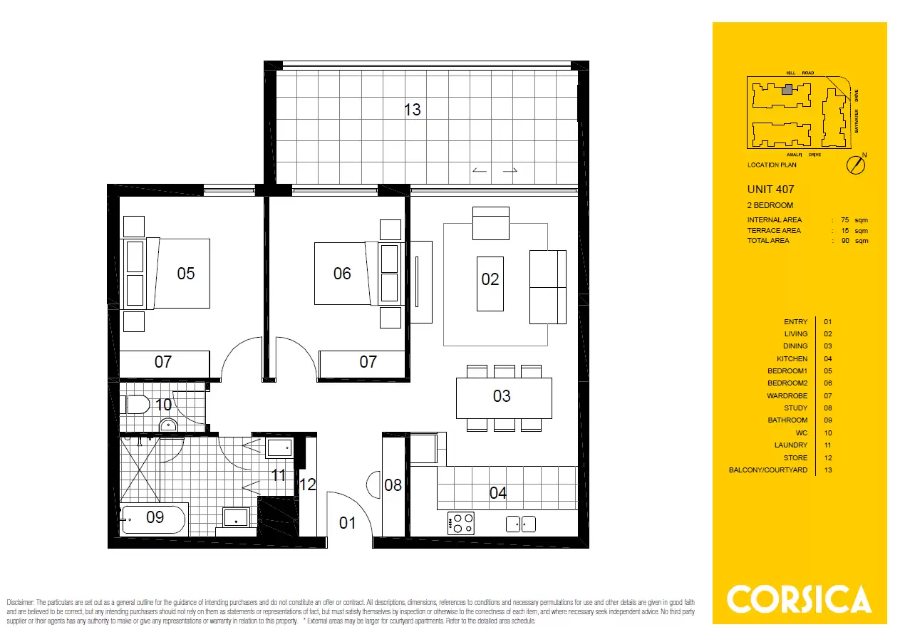 407/27 Hill Road, Wentworth Point Leased by Chidiac Realty - floorplan