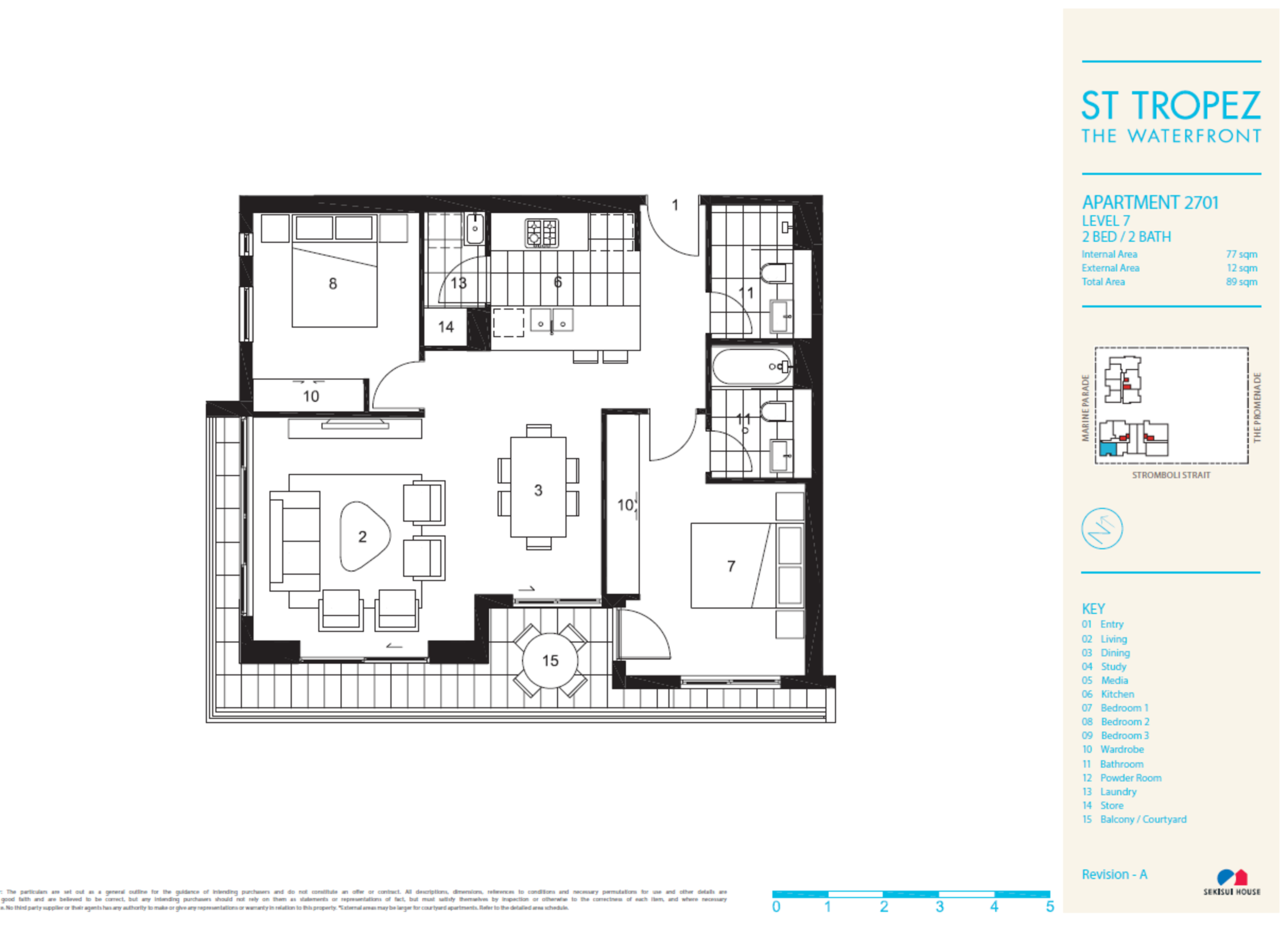 701/7 Stromboli Strait, Wentworth Point Leased by Chidiac Realty - floorplan