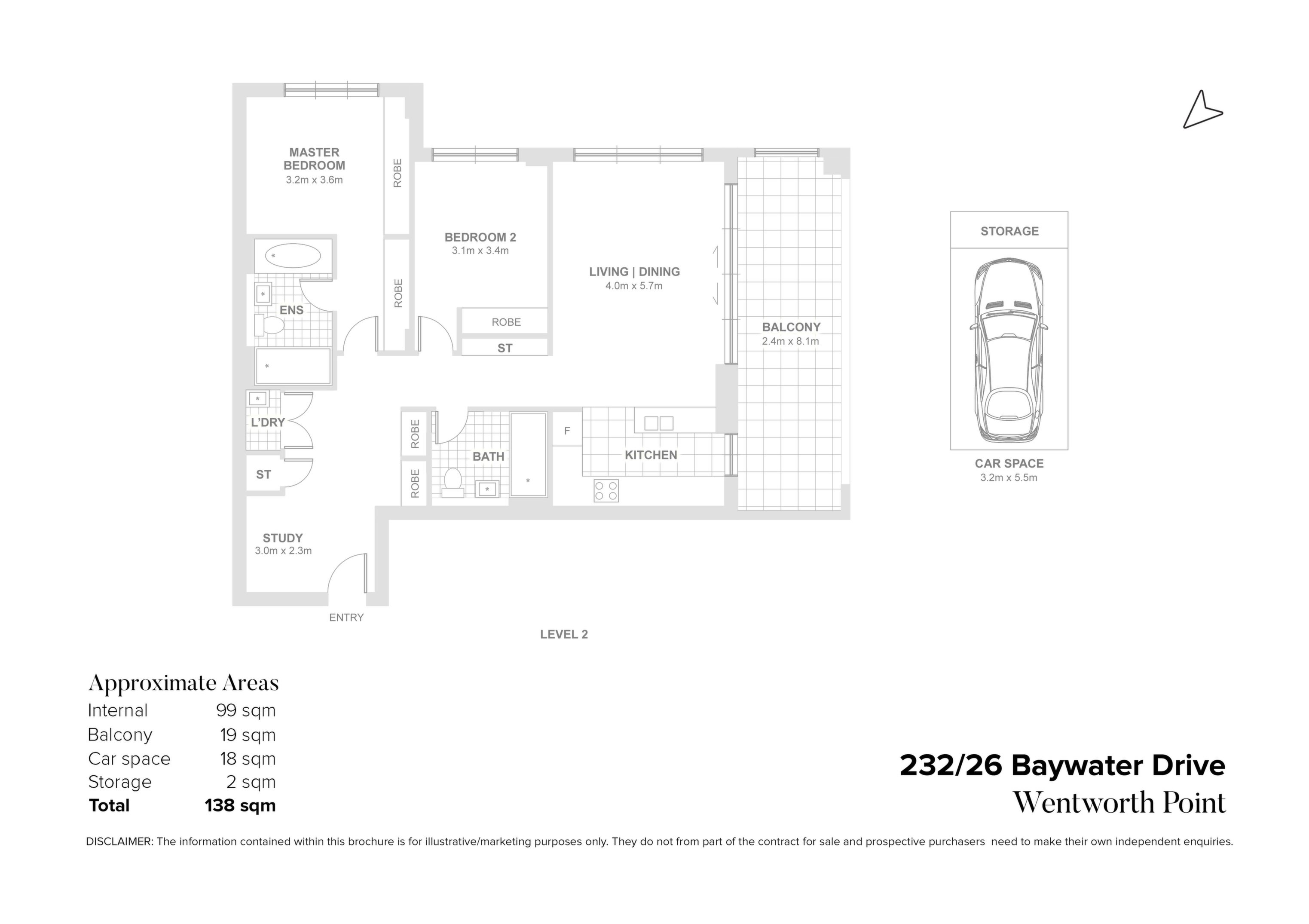 232/26 Baywater Drive, Wentworth Point Sold by Chidiac Realty - floorplan