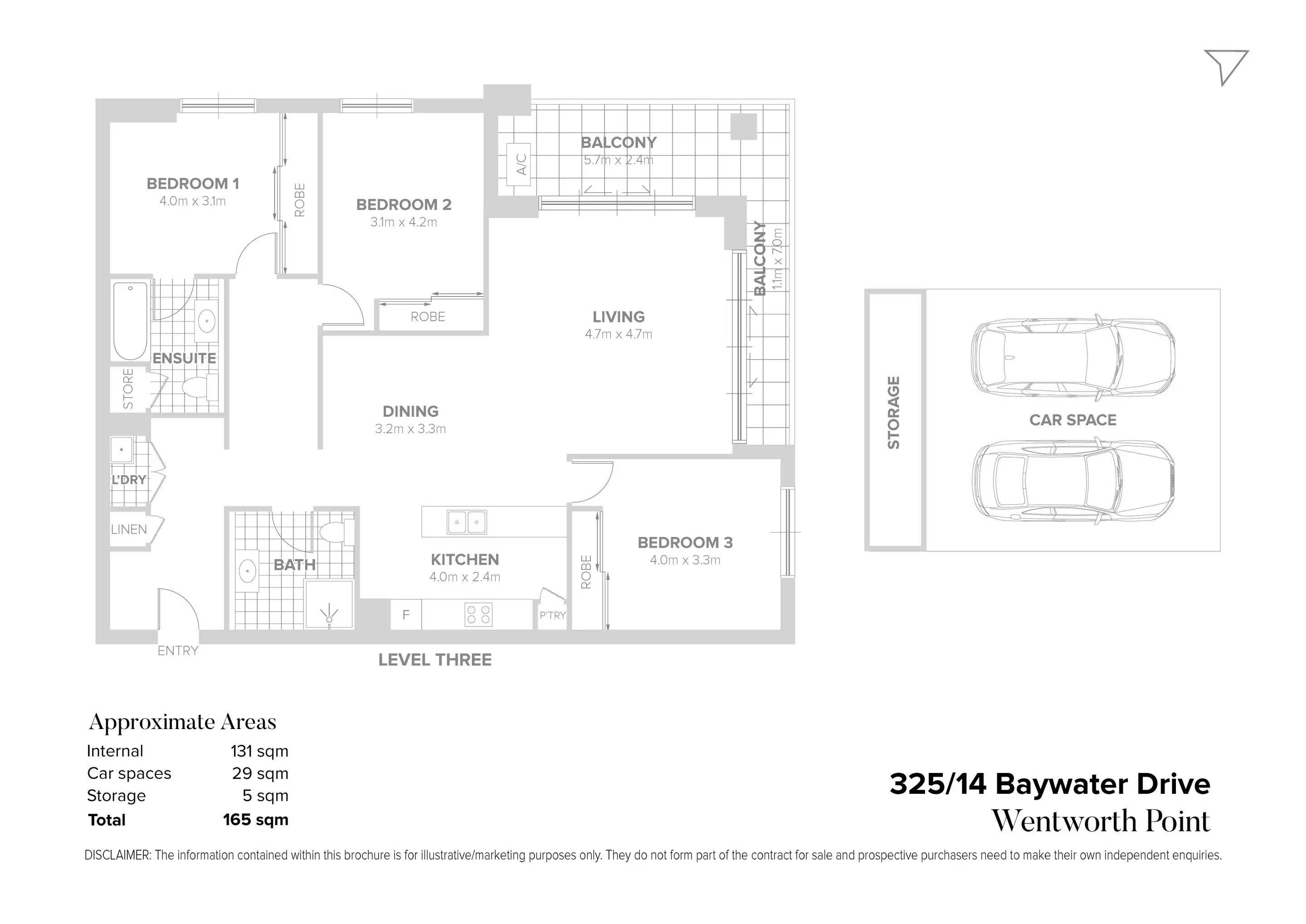 325/14 Baywater Drive, Wentworth Point Sold by Chidiac Realty - floorplan