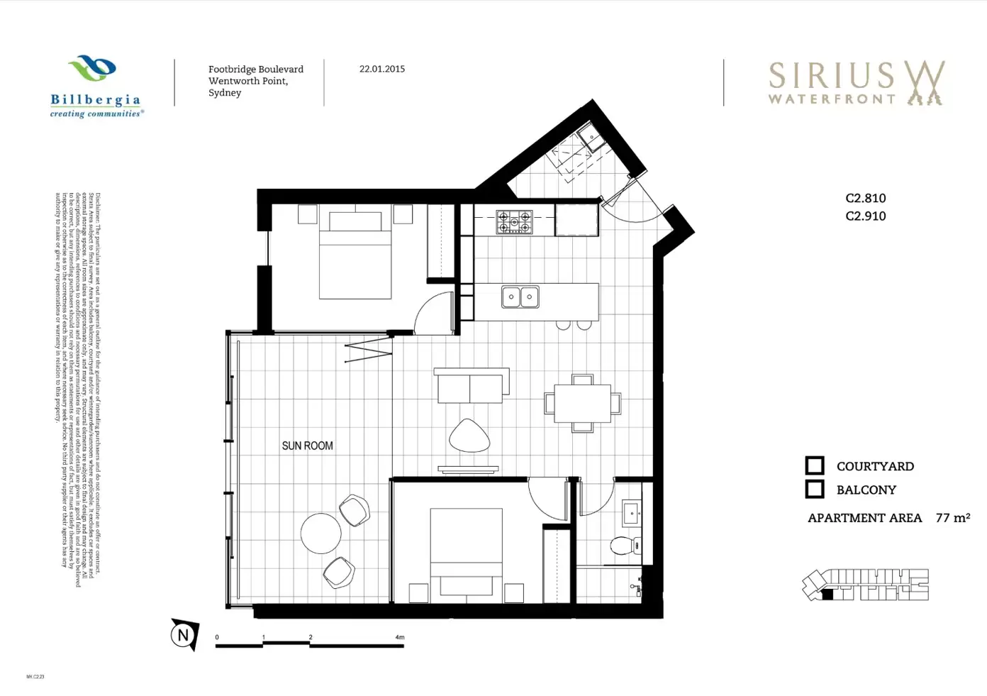 910/26 Footbridge Boulevard, Wentworth Point Leased by Chidiac Realty - floorplan