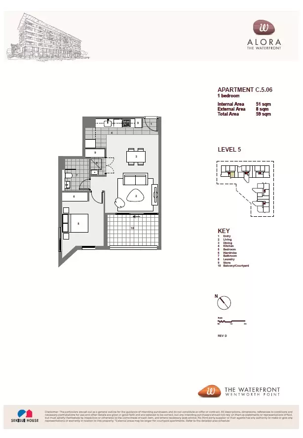 506/8 Nuvolari Place, Wentworth Point Leased by Chidiac Realty - floorplan