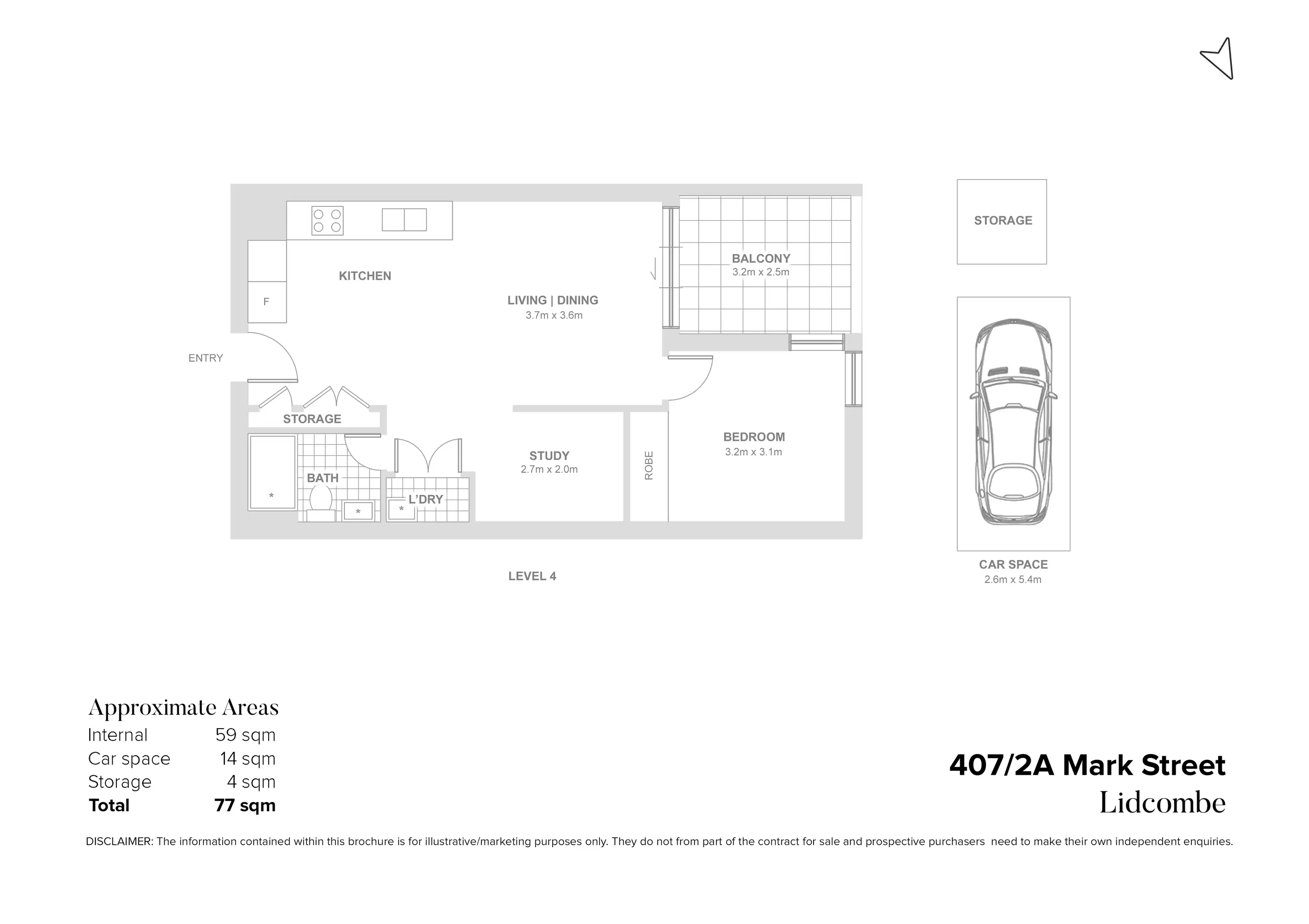 407/2A Mark Street, Lidcombe Sold by Chidiac Realty - floorplan