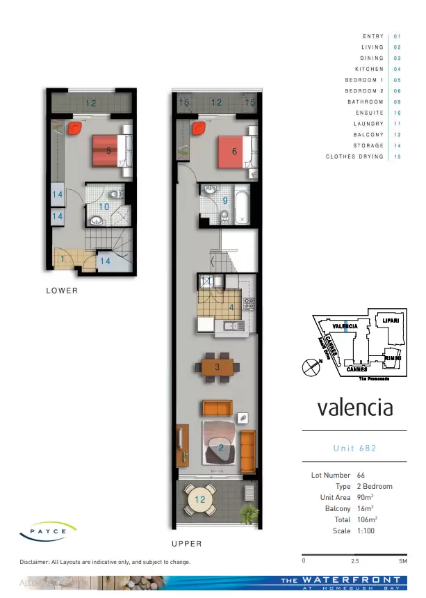 682/4 The Crescent, Wentworth Point Leased by Chidiac Realty - floorplan