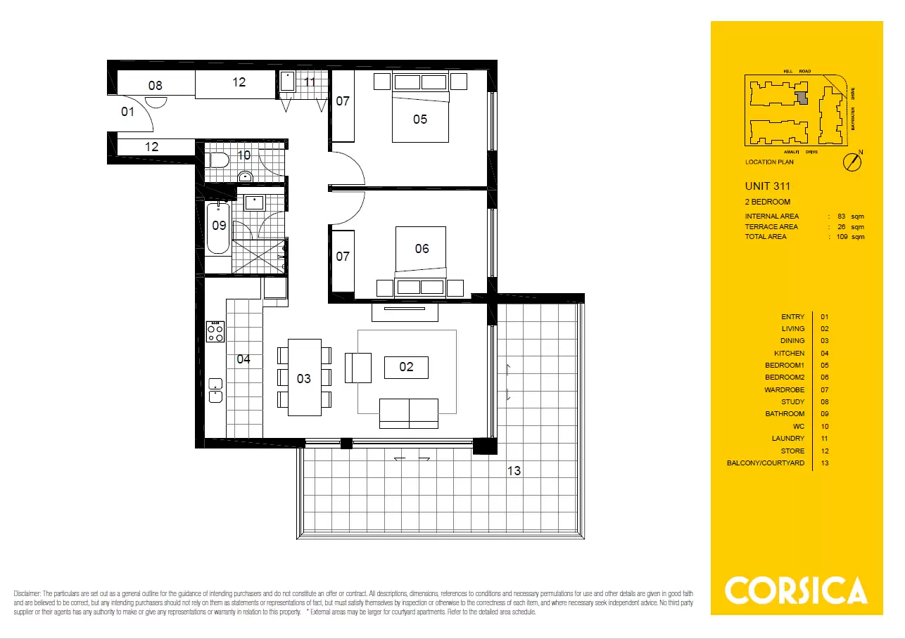 311/27 Hill Road, Wentworth Point Leased by Chidiac Realty - floorplan