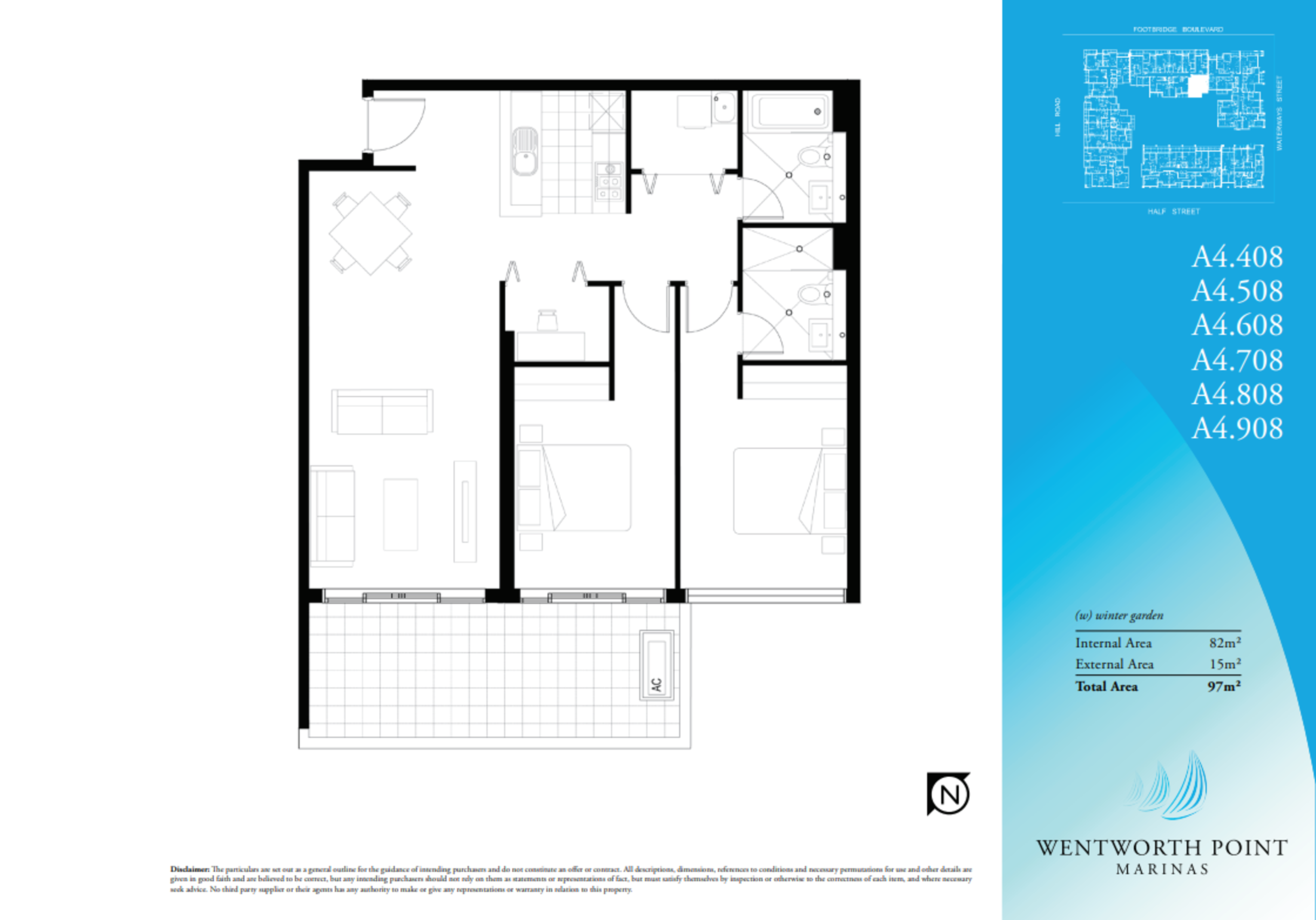 508/4 Footbridge Boulevard, Wentworth Point Leased by Chidiac Realty - floorplan