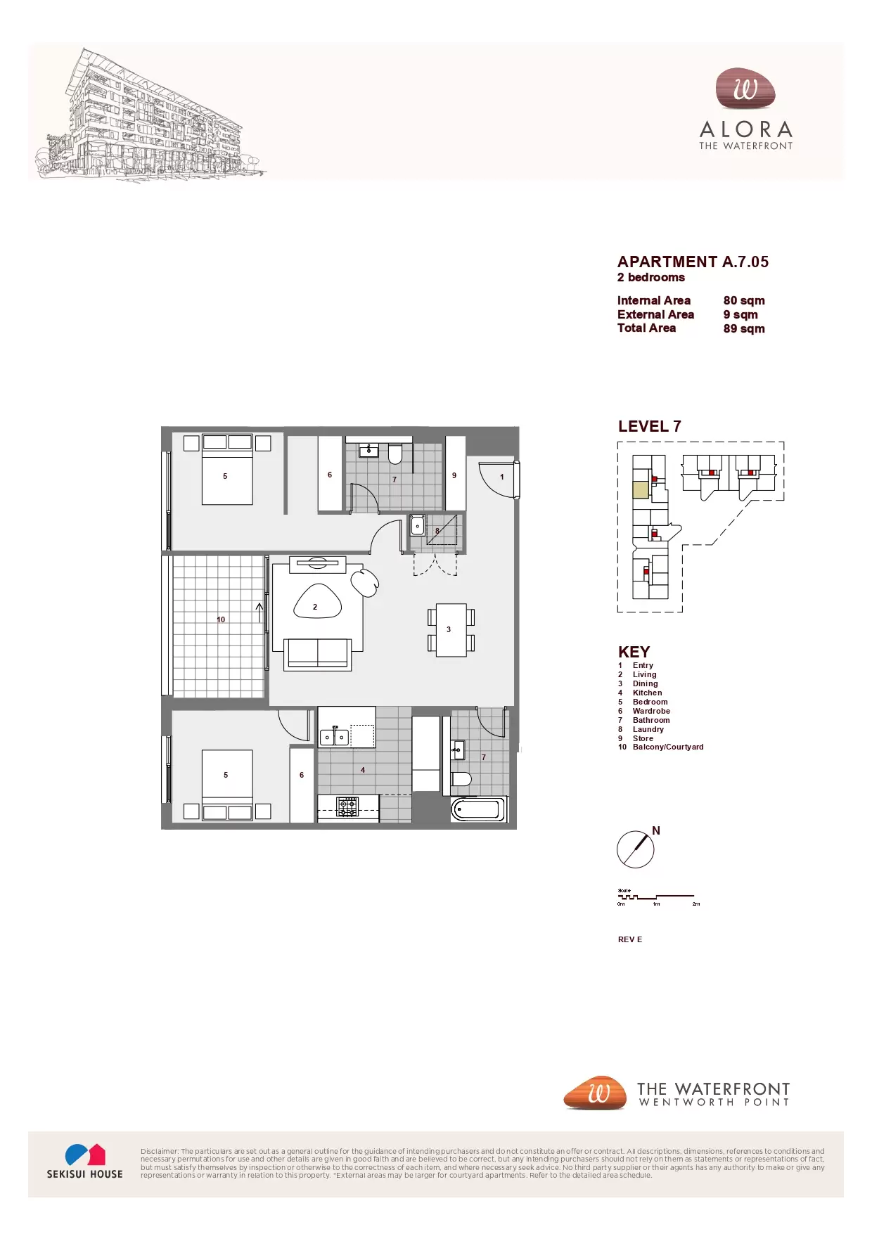 705/9 Baywater Drive, Wentworth Point Leased by Chidiac Realty - floorplan