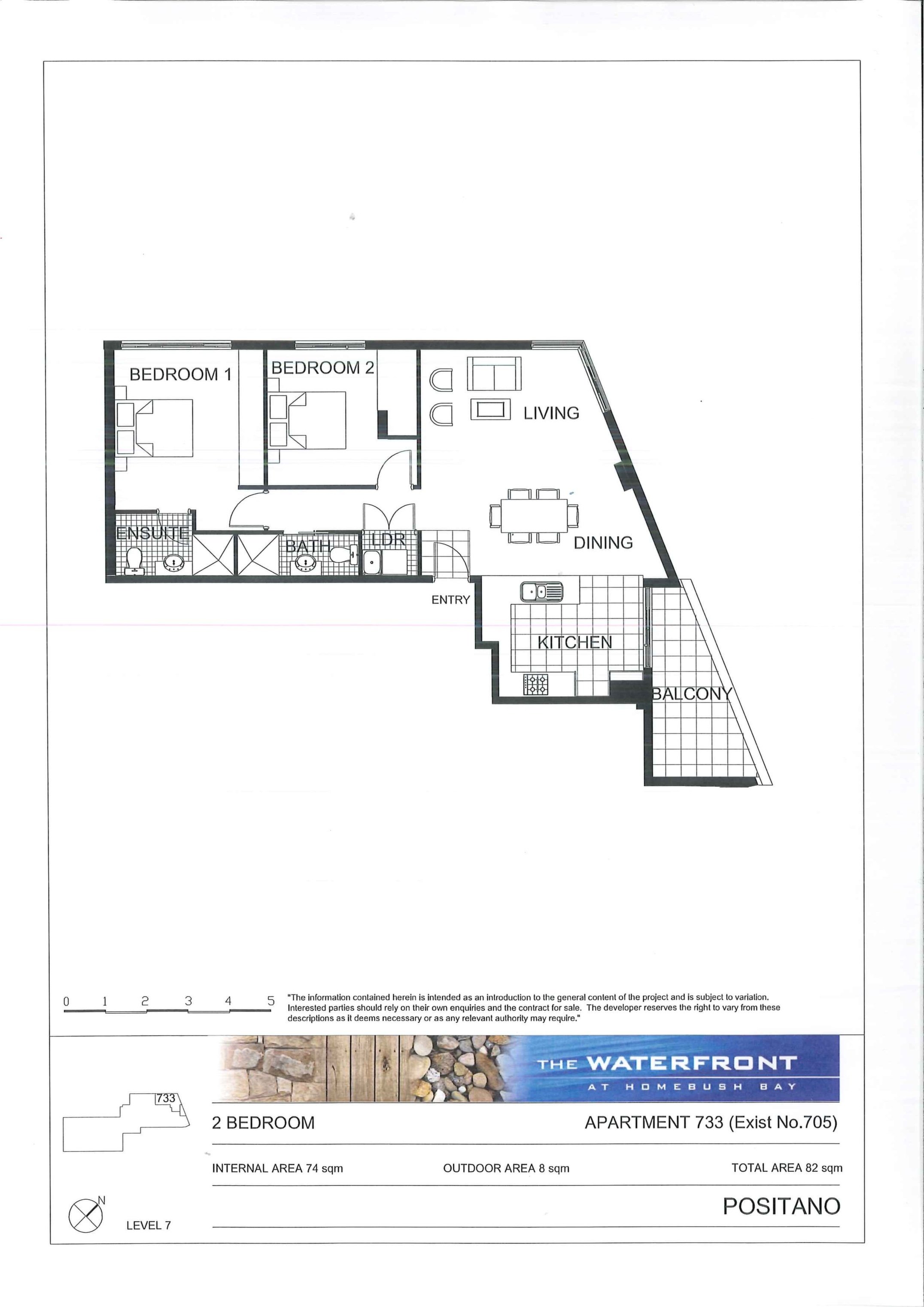 733/25 Bennelong Parkway, Wentworth Point Leased by Chidiac Realty - floorplan