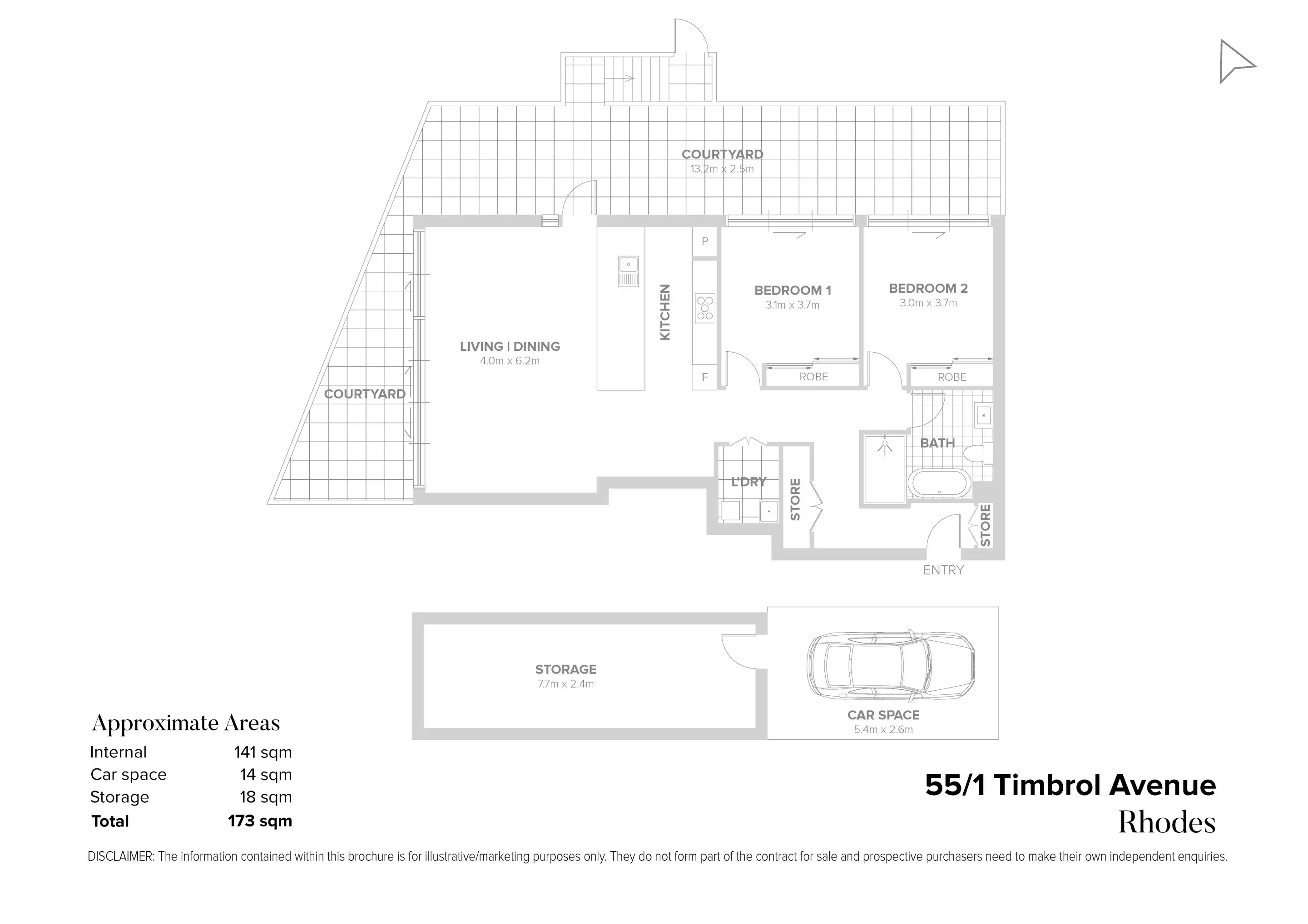 55/1 Timbrol Avenue, Rhodes Sold by Chidiac Realty - floorplan