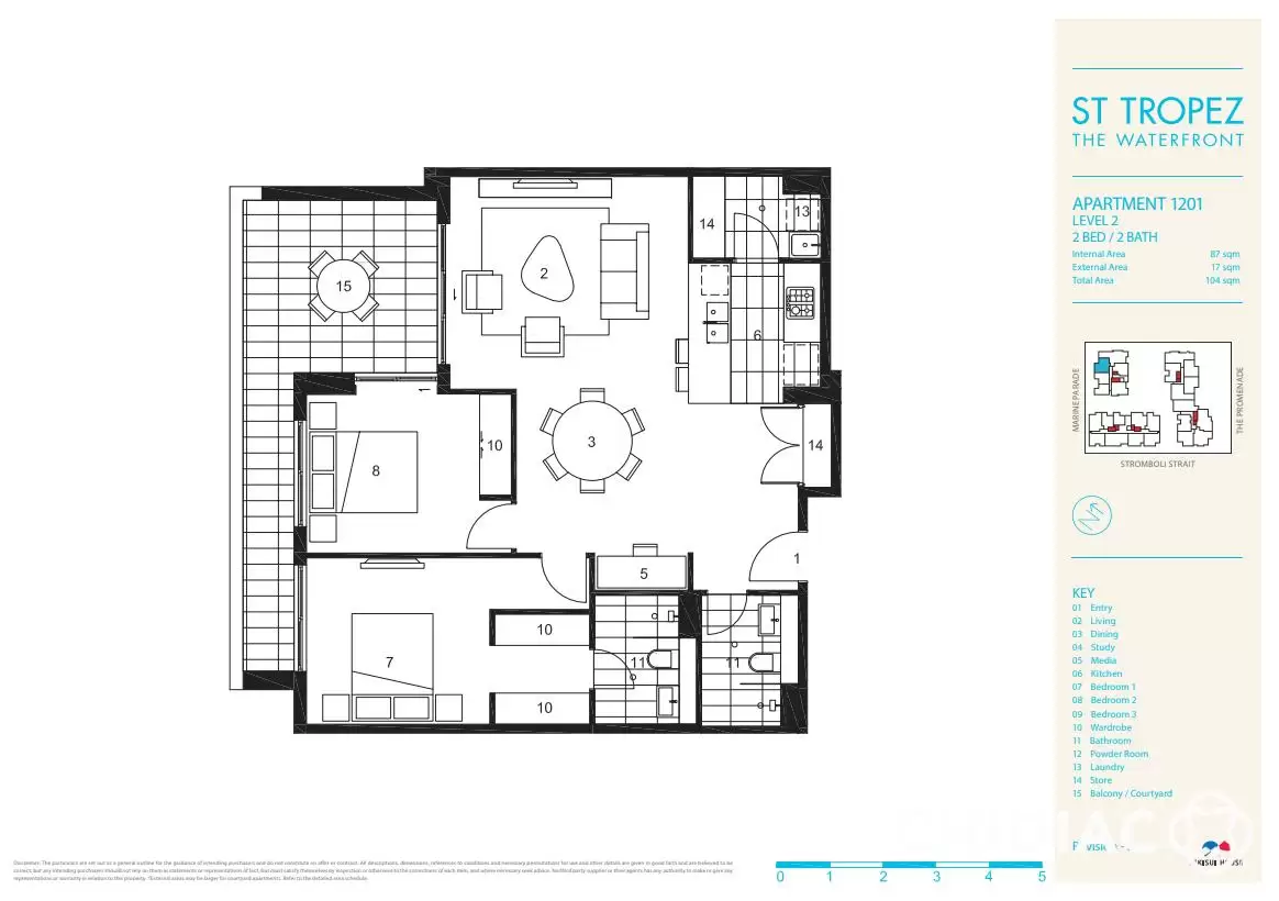 201/8 Marine Parade, Wentworth Point Leased by Chidiac Realty - floorplan