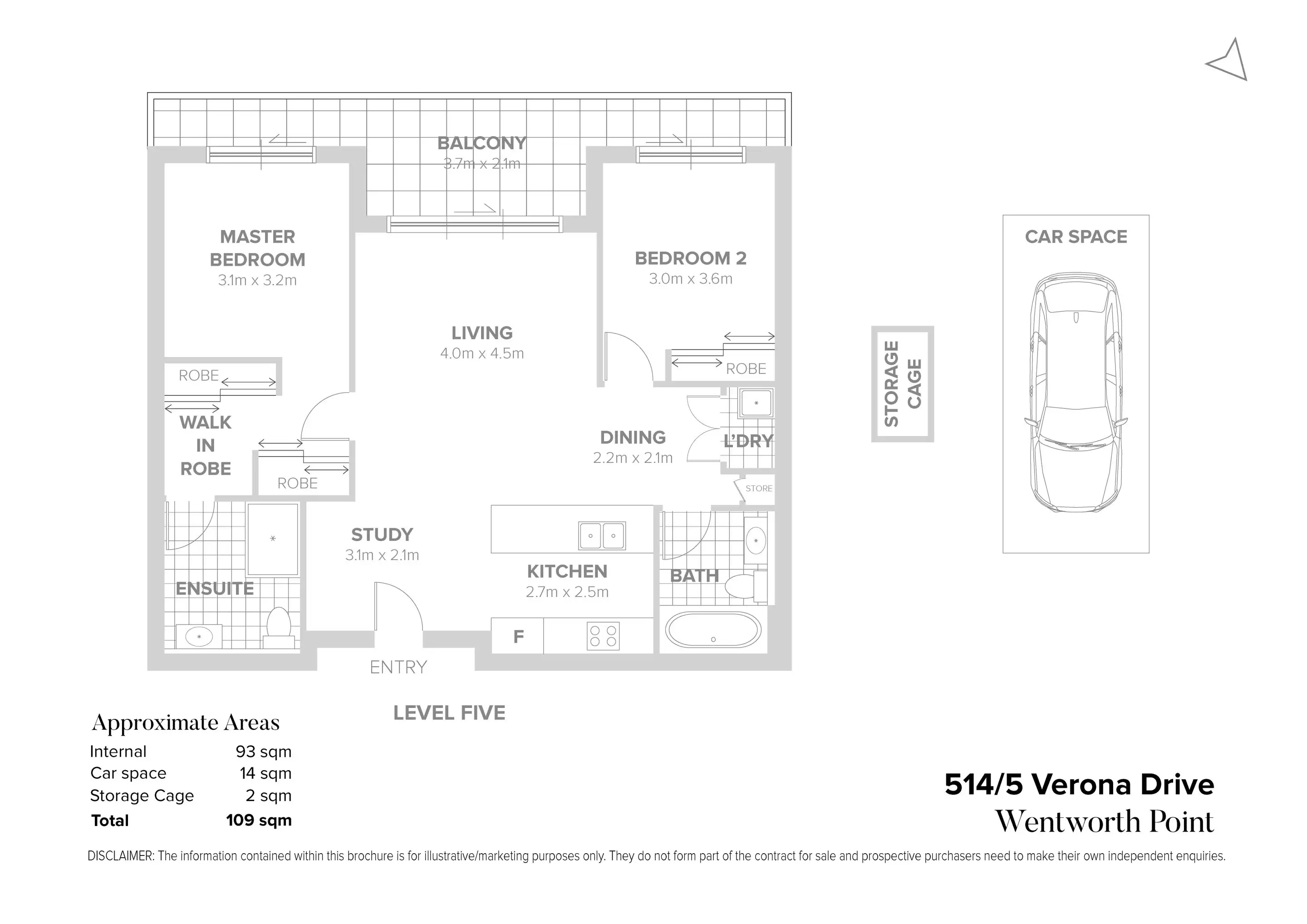 514/5 Verona Drive, Wentworth Point Sold by Chidiac Realty - floorplan
