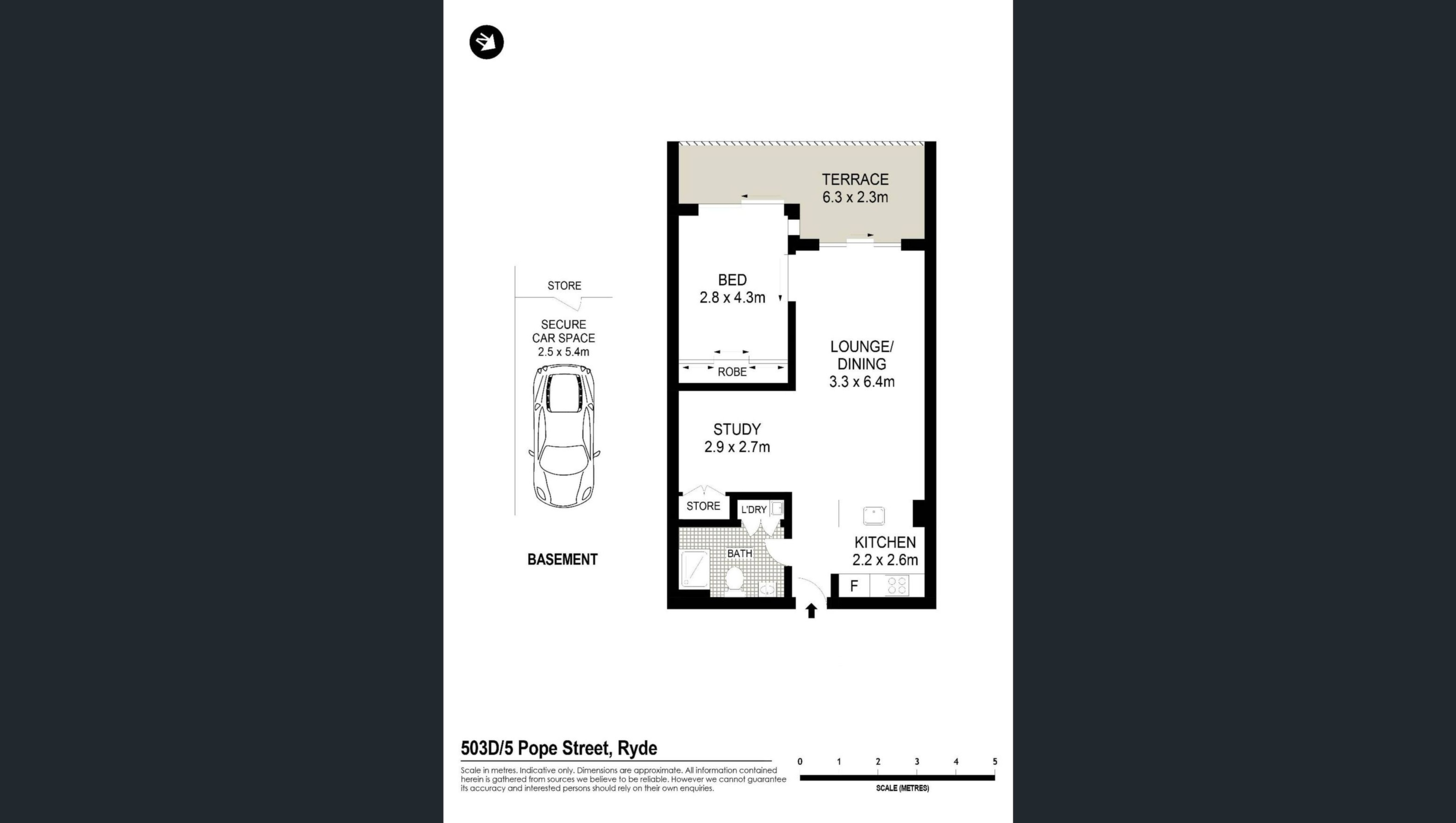 503D/5 Pope Street, Ryde Leased by Chidiac Realty - floorplan