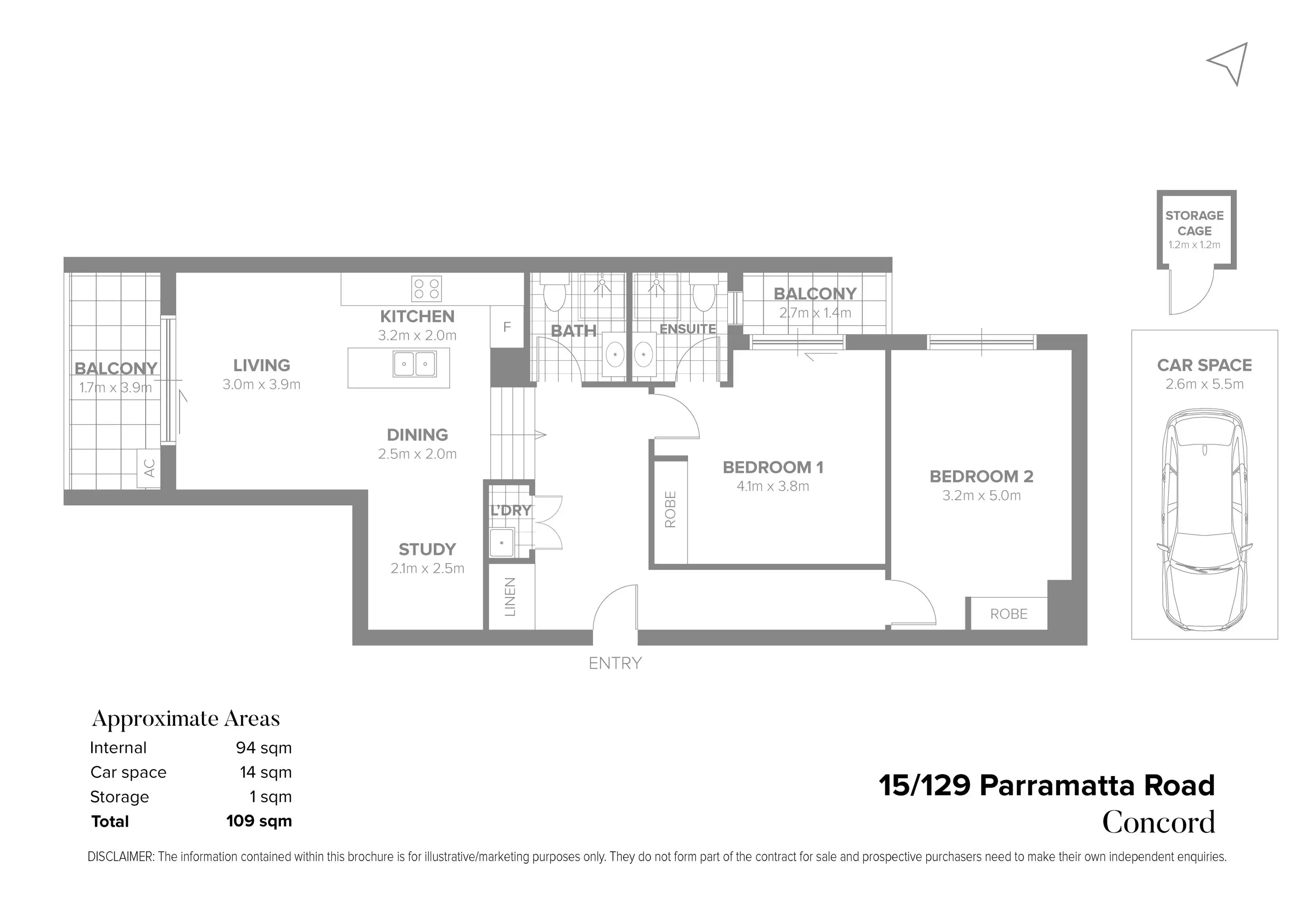 15/129 Parramatta Road, Concord Sold by Chidiac Realty - floorplan