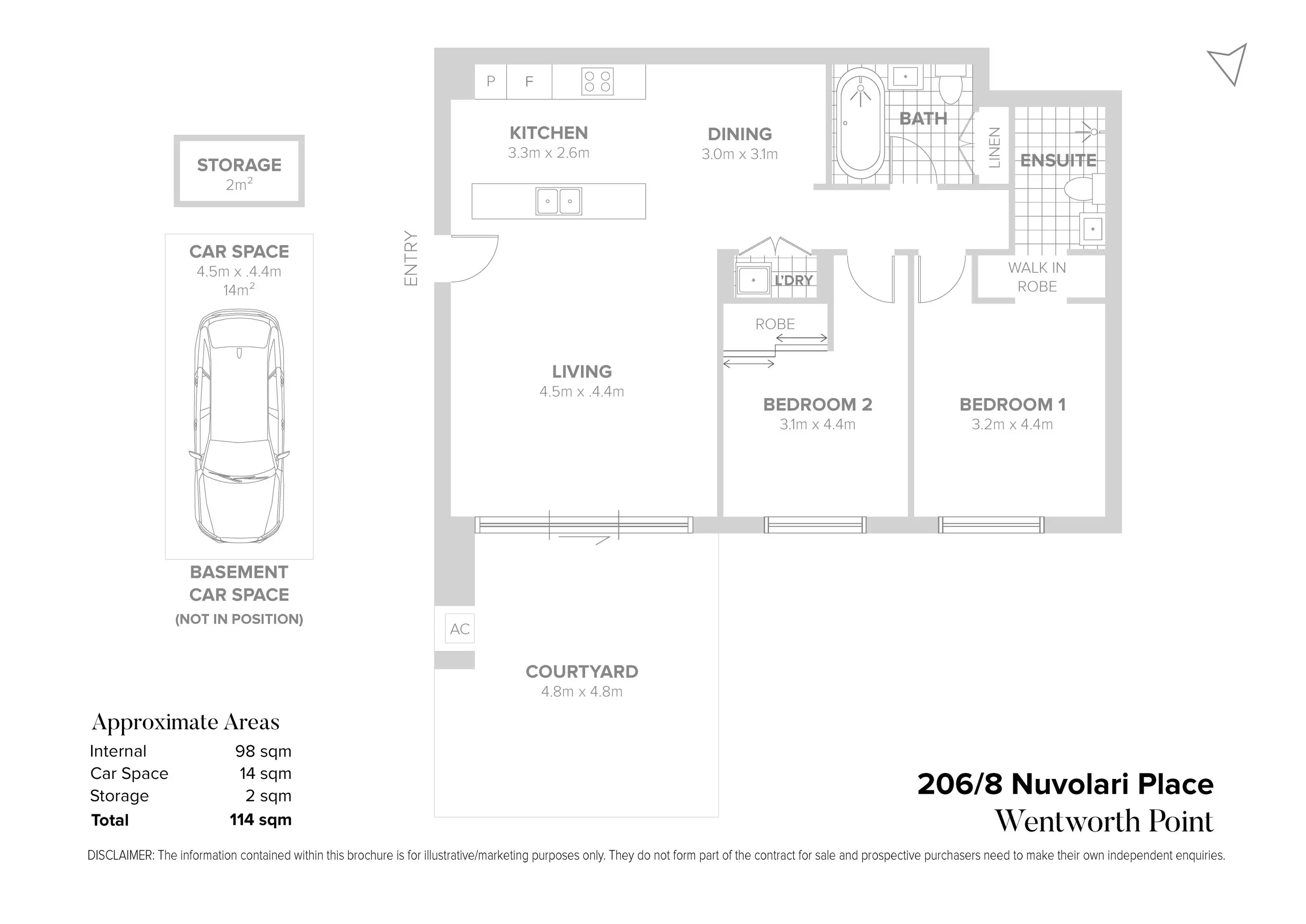 206/8 Nuvolari Place, Wentworth Point Sold by Chidiac Realty - floorplan