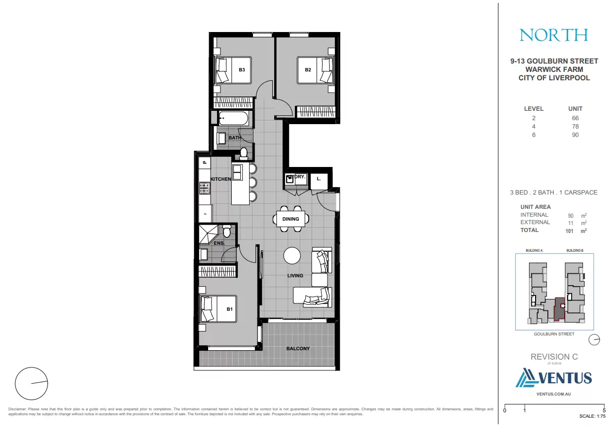 78/9-13 Goulburn Street, Warwick Farm Leased by Chidiac Realty - floorplan