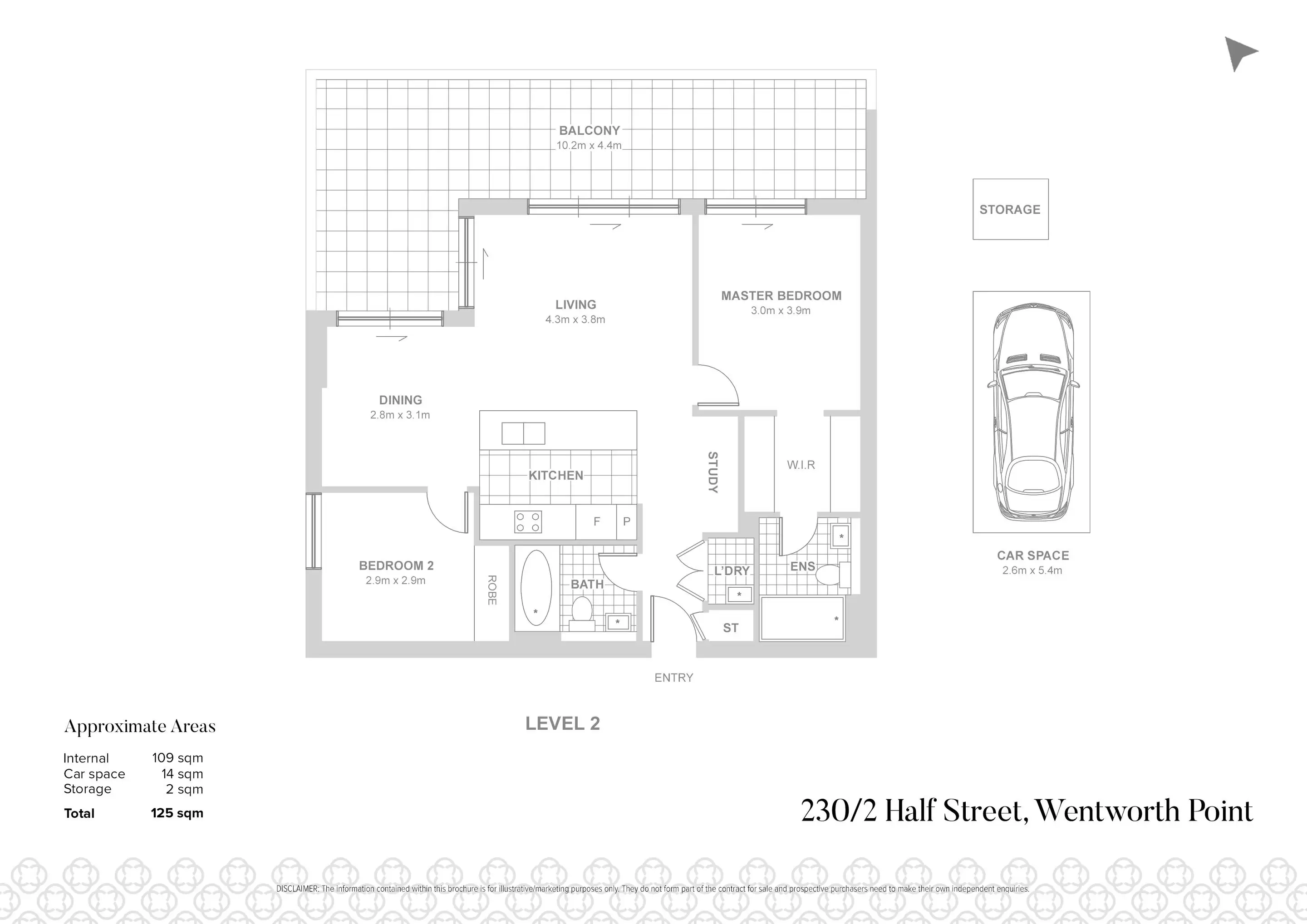 230/2 Half Street, Wentworth Point Leased by Chidiac Realty - floorplan