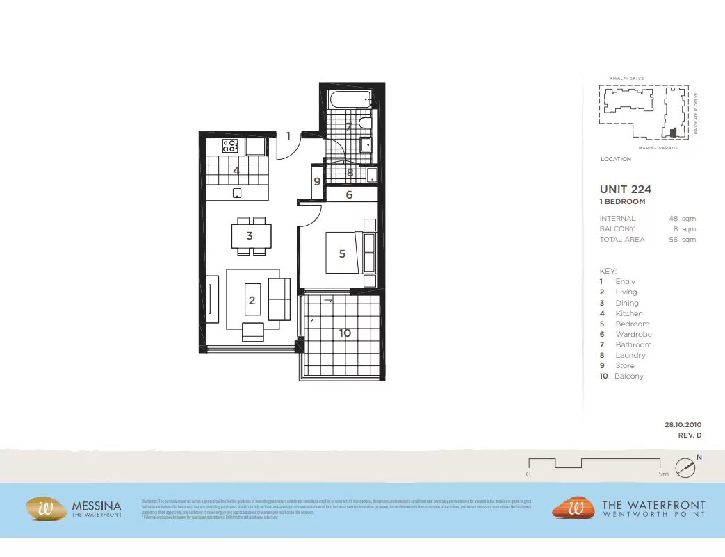 224/14 Baywater Drive, Wentworth Point For Lease by Chidiac Realty - floorplan