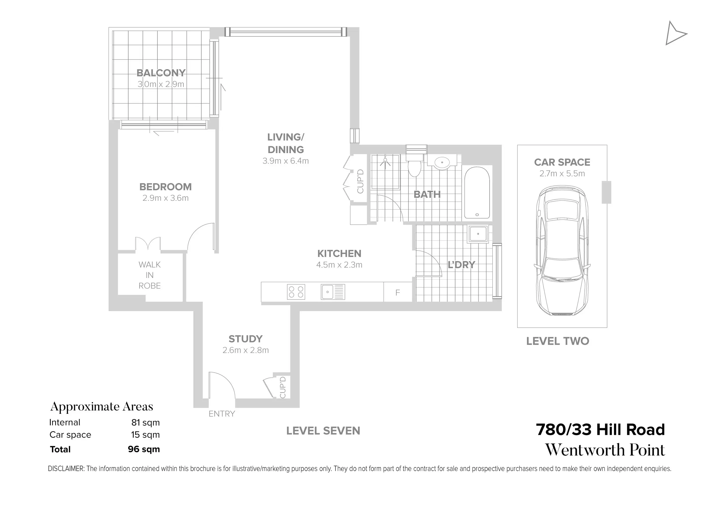 780/33 Hill Road, Wentworth Point Sold by Chidiac Realty - floorplan