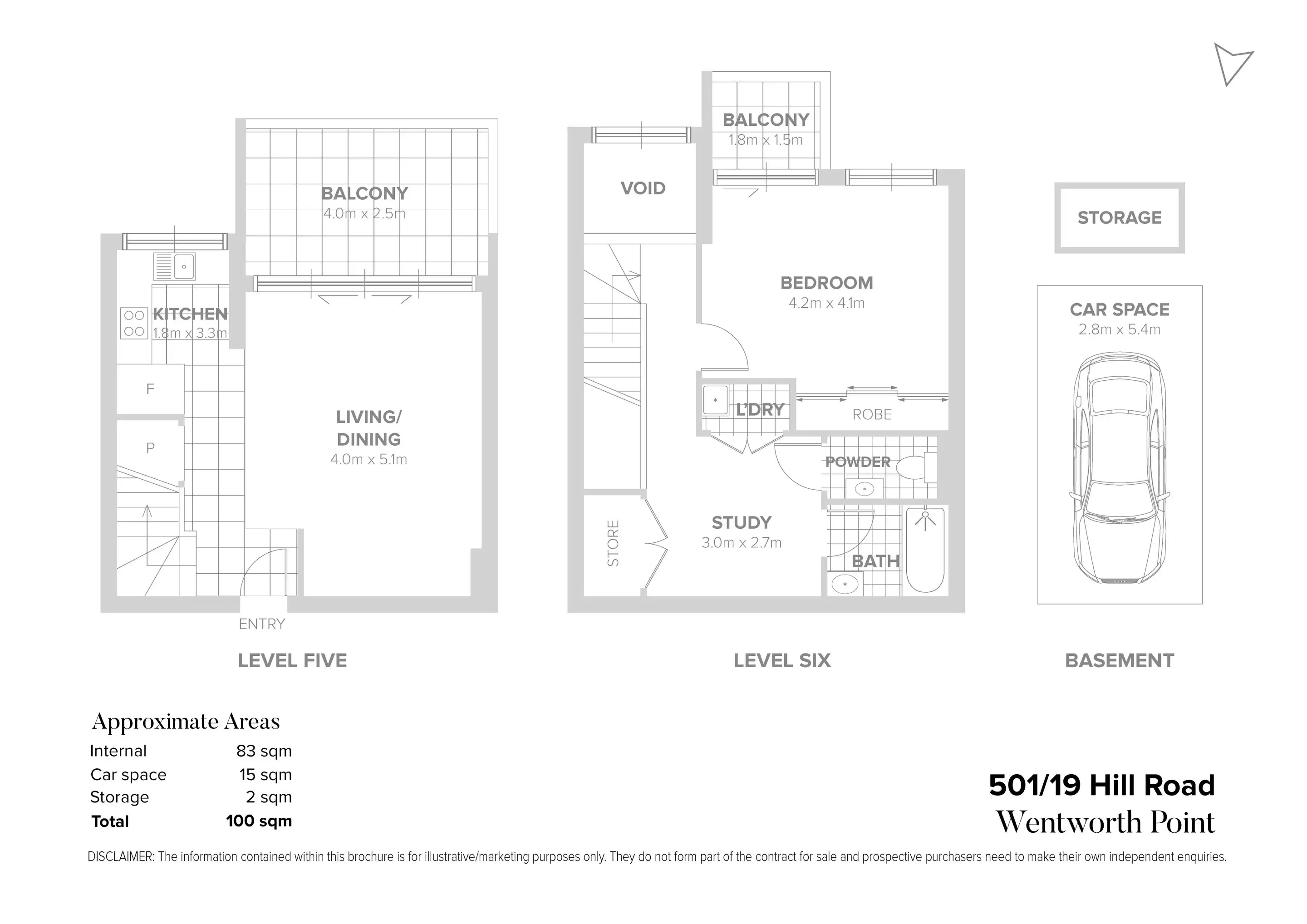 501/19 Hill Road, Wentworth Point Sold by Chidiac Realty - floorplan