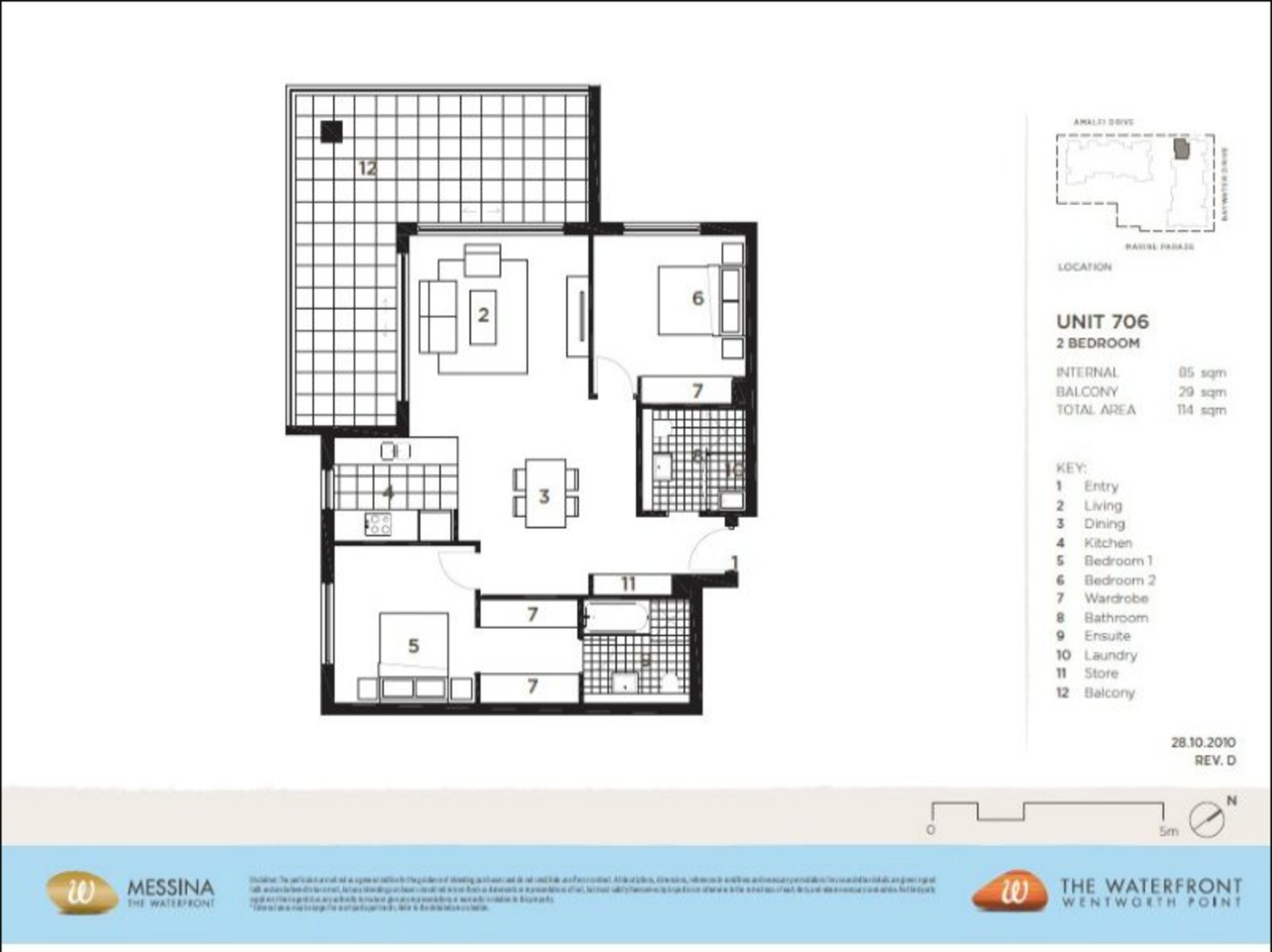 706/8 Baywater Drive, Wentworth Point Leased by Chidiac Realty - floorplan