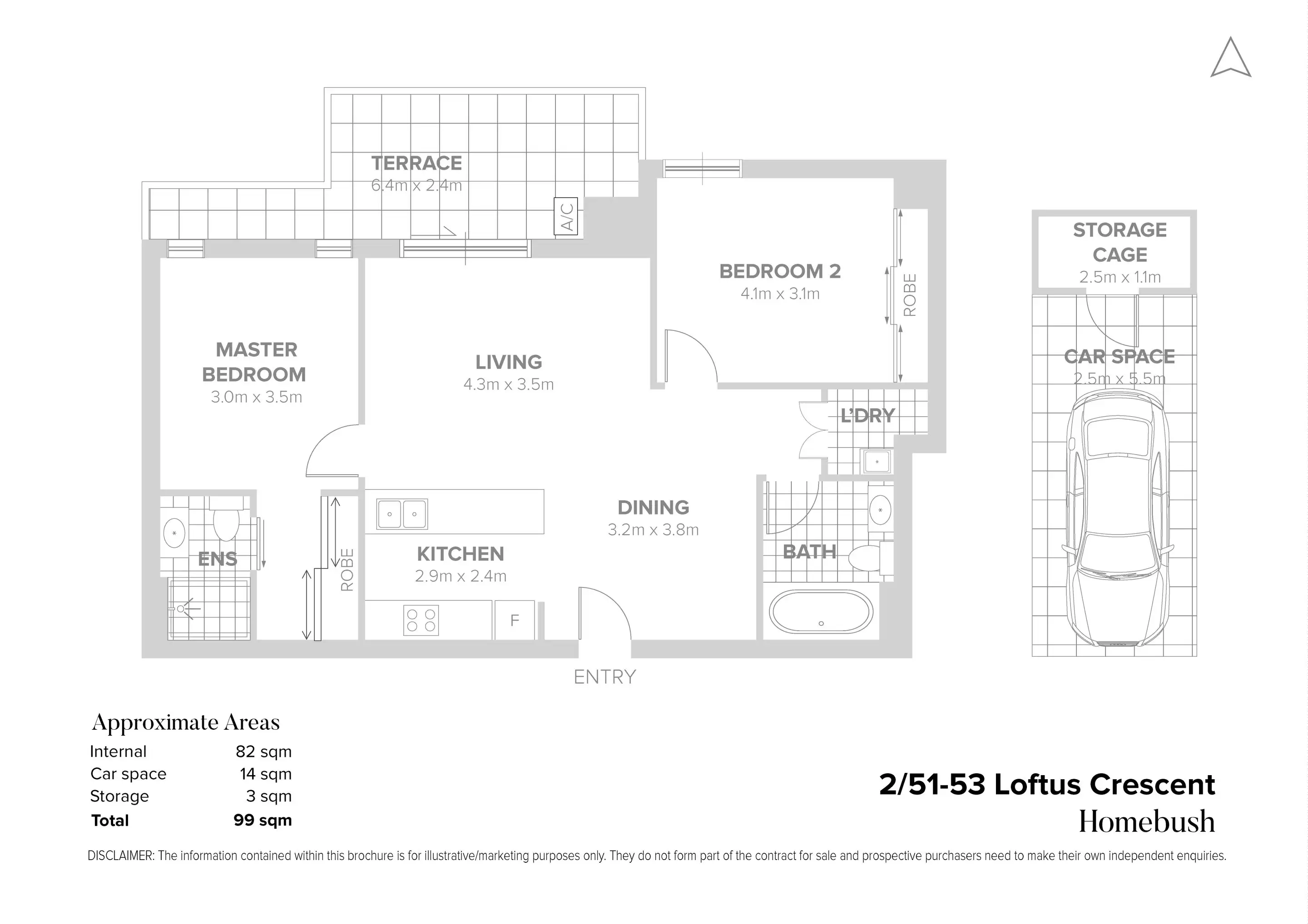 2/51-53 Loftus Crescent, Homebush Sold by Chidiac Realty - floorplan