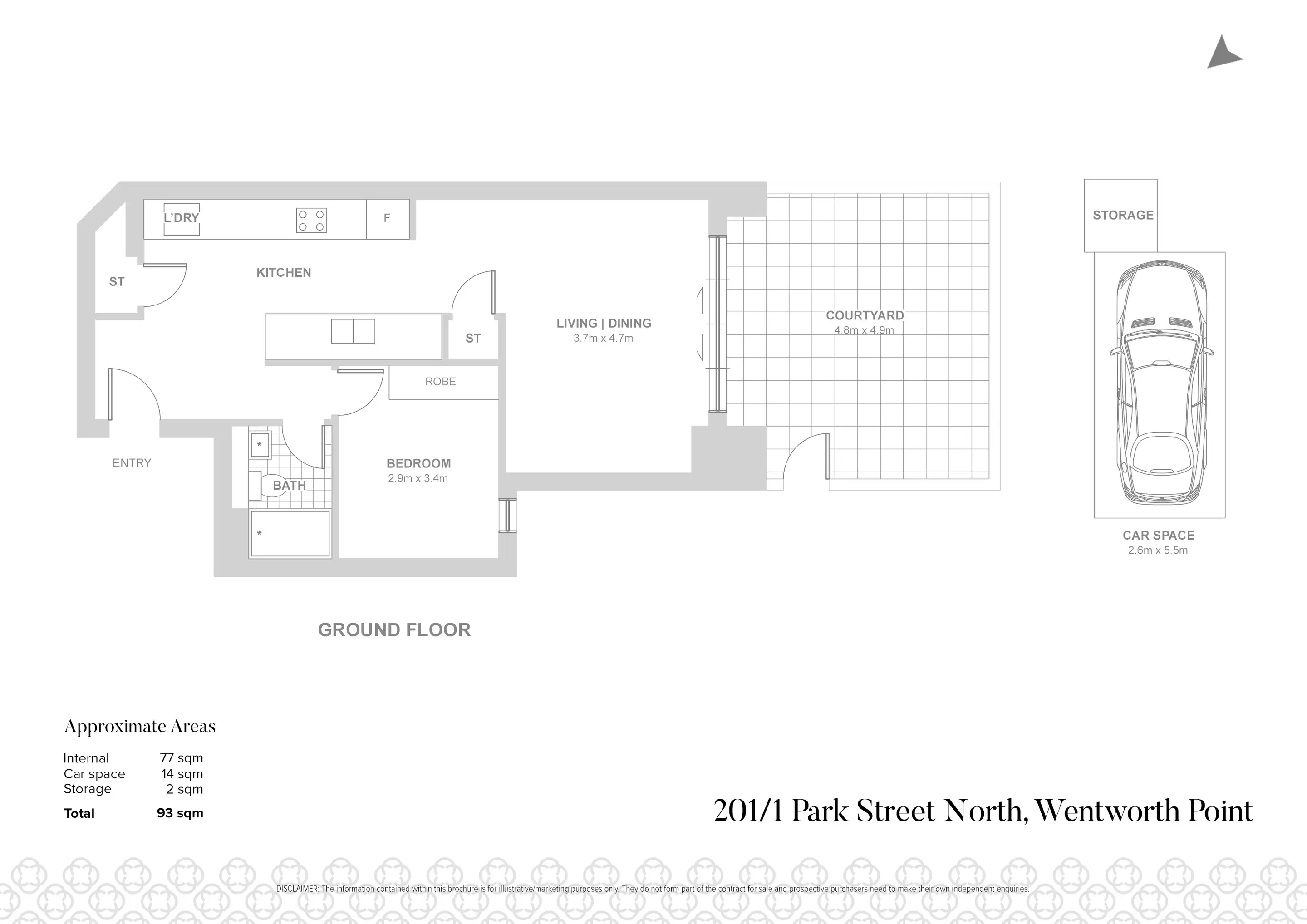 201/1 Park Street North, Wentworth Point Leased by Chidiac Realty - floorplan