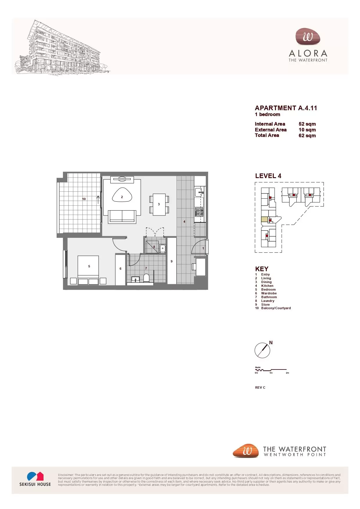 411/15 Baywater Drive, Wentworth Point Leased by Chidiac Realty - floorplan