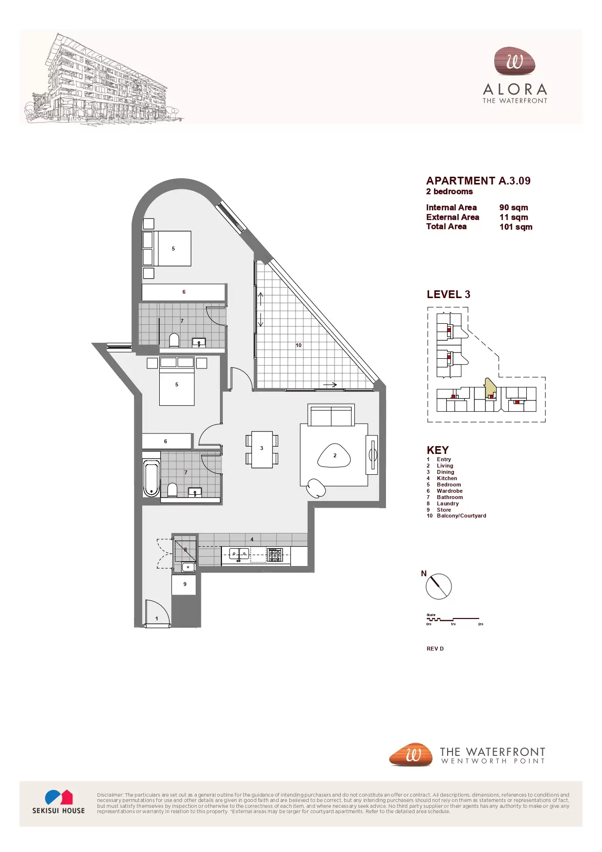 309/15 Baywater Drive, Wentworth Point Leased by Chidiac Realty - floorplan