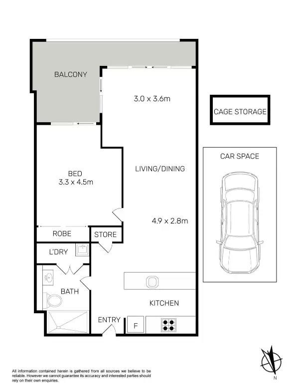 317/16 Baywater Drive, Wentworth Point Leased by Chidiac Realty - floorplan