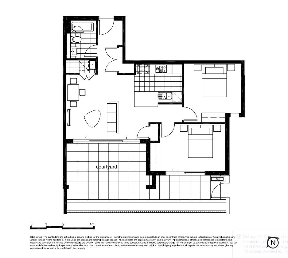 307/2 Park Street North, Wentworth Point Leased by Chidiac Realty - floorplan