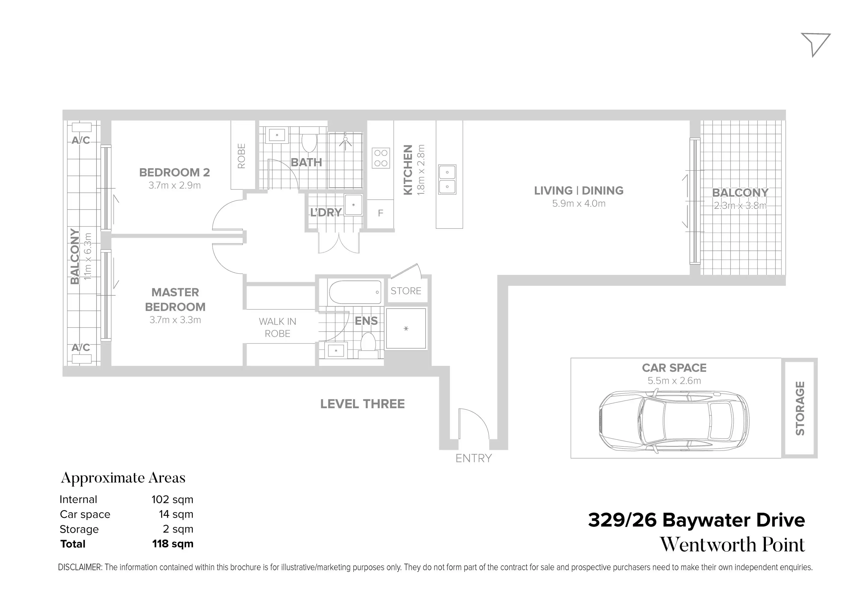 329/26 Baywater Drive, Wentworth Point Sold by Chidiac Realty - floorplan