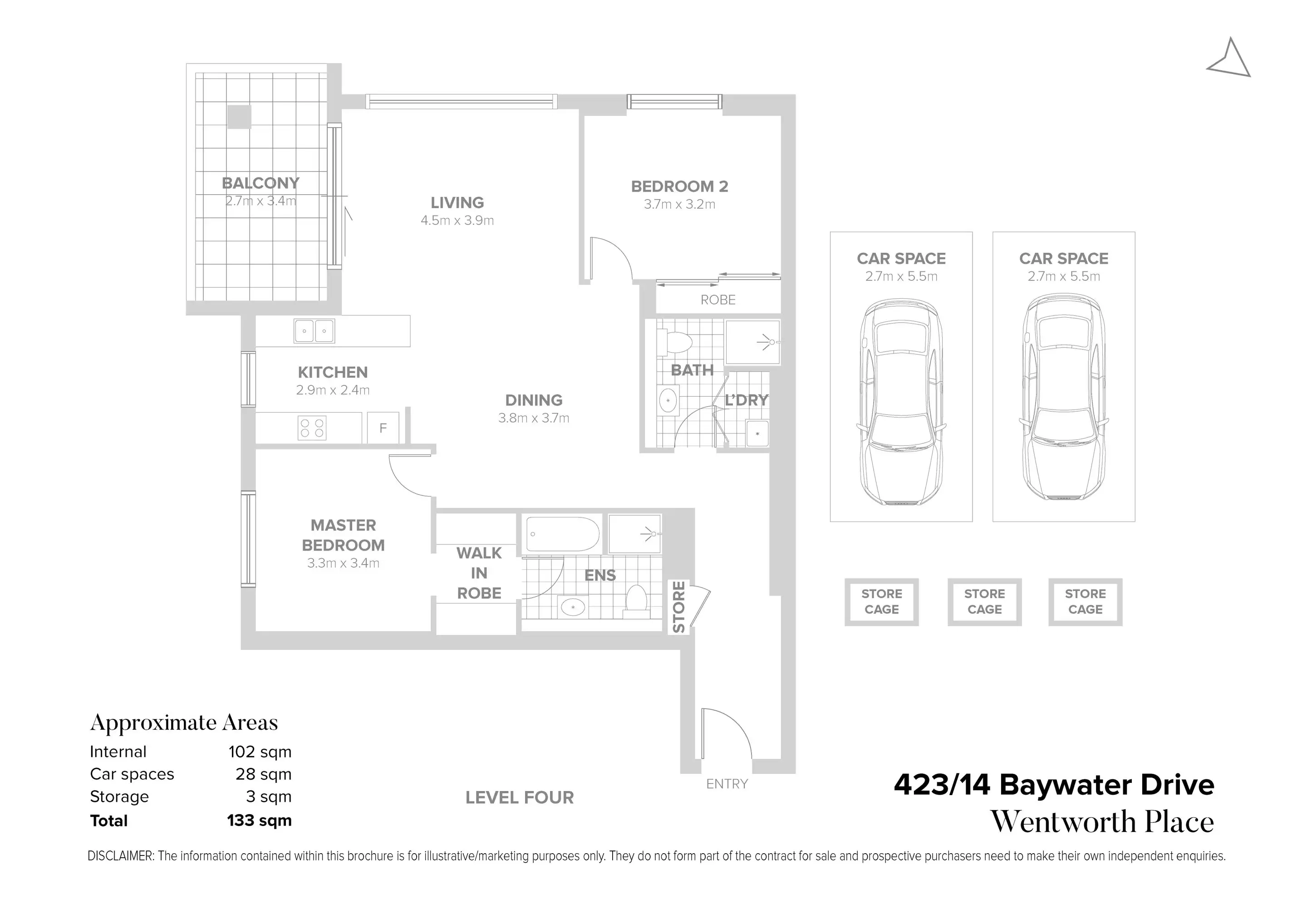 423/14 Baywater Drive, Wentworth Point Sold by Chidiac Realty - floorplan