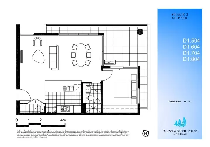 604/51 Hill Road, Wentworth Point Leased by Chidiac Realty - floorplan