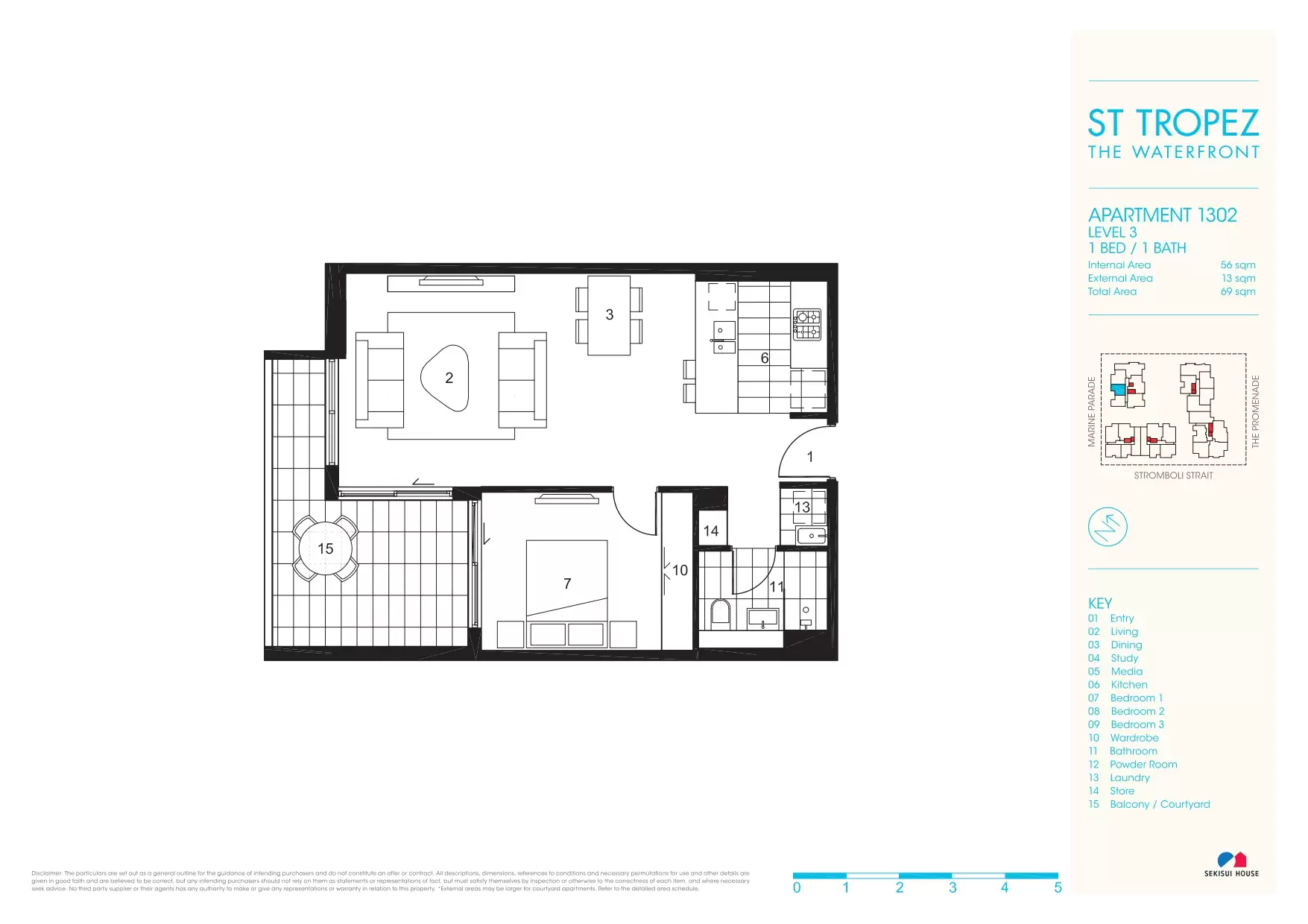 302/8 Marine Parade, Wentworth Point Leased by Chidiac Realty - floorplan