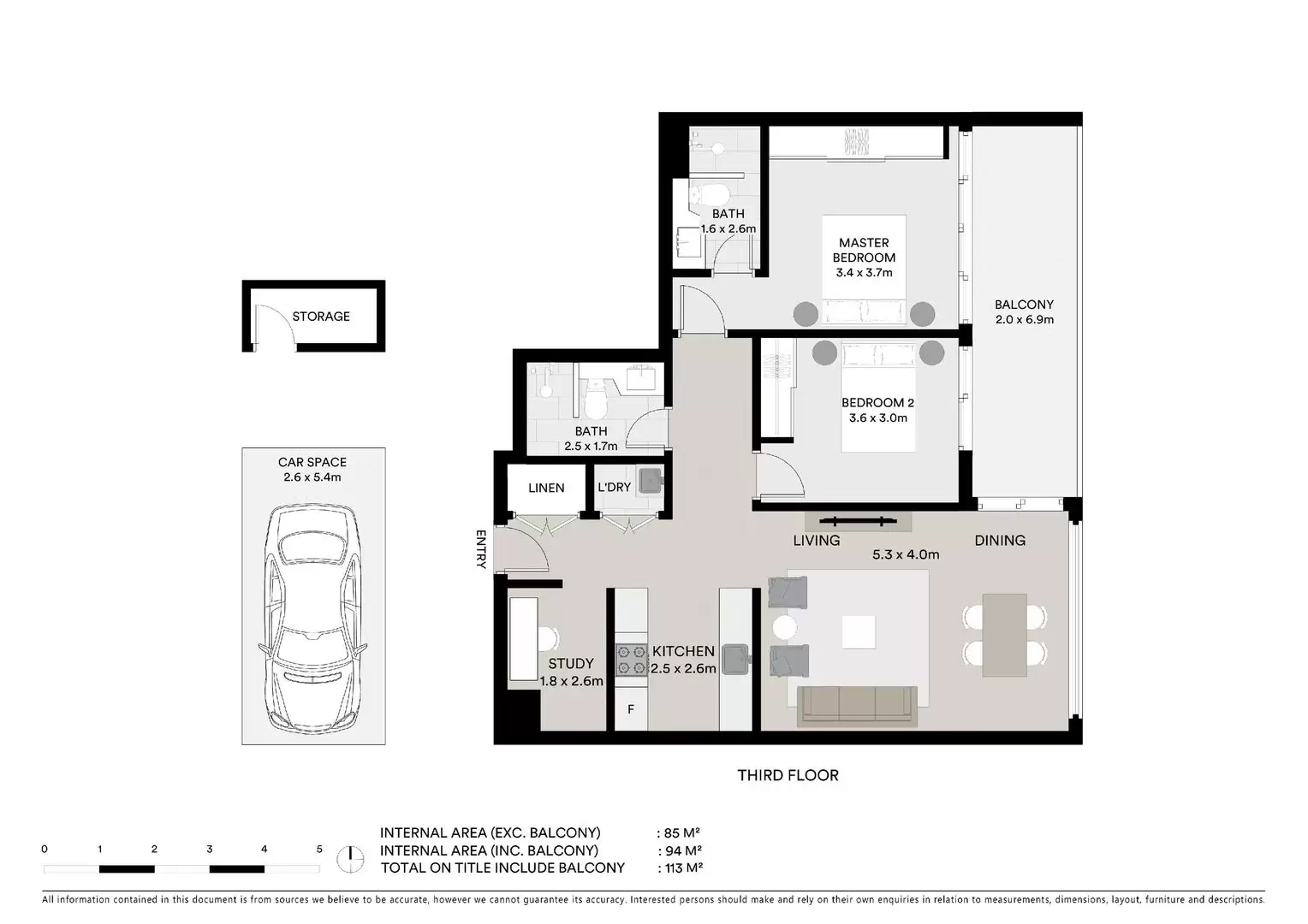 330/1c Burroway Road, Wentworth Point Leased by Chidiac Realty - floorplan