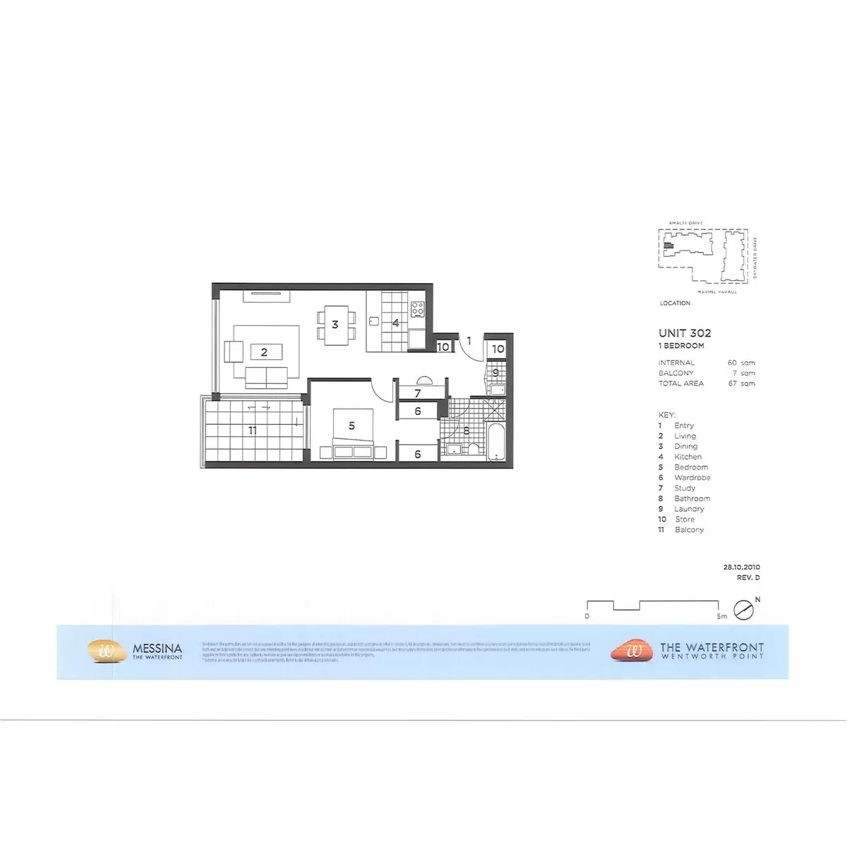 302/46 Amalfi Drive, Wentworth Point Leased by Chidiac Realty - floorplan