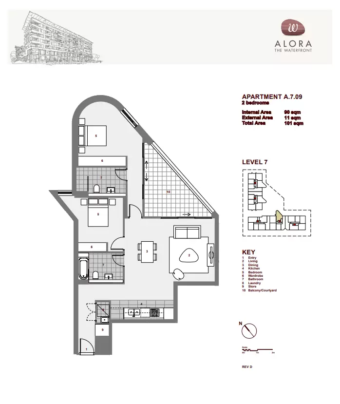 709/15 Baywater Drive, Wentworth Point Leased by Chidiac Realty - floorplan